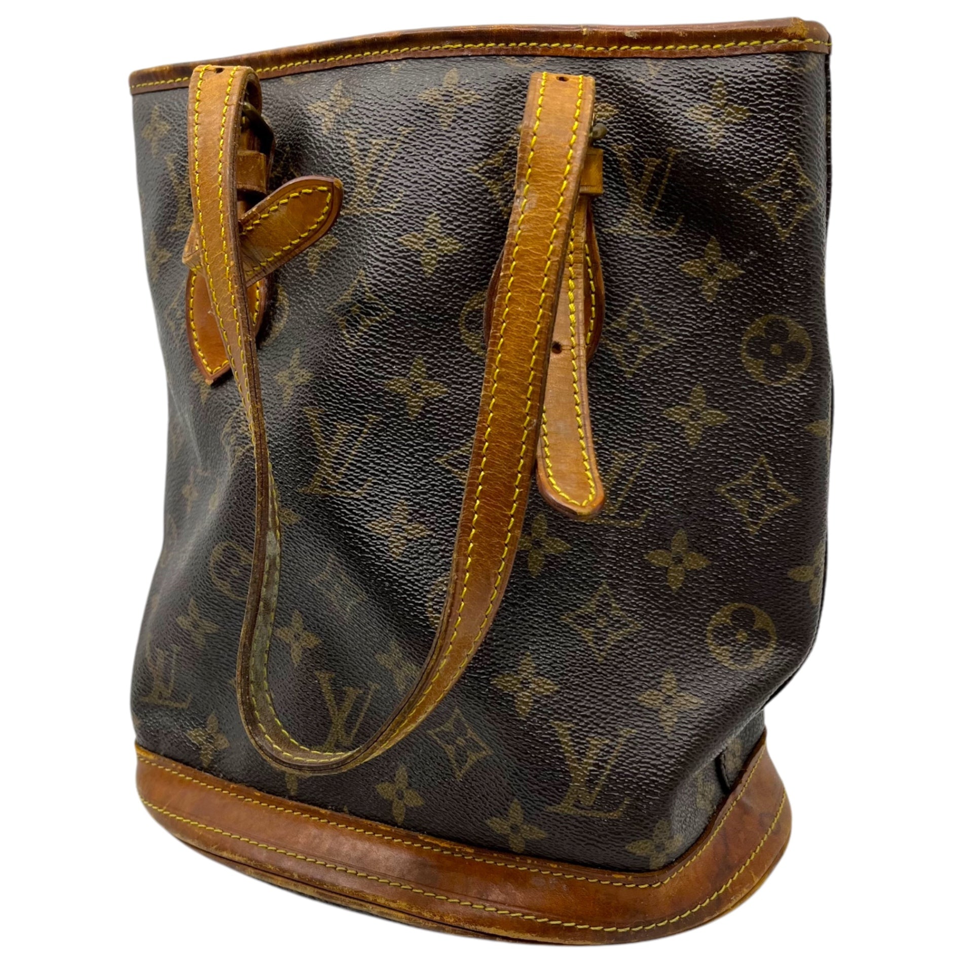 LOUIS VUITTON(ルイヴィトン) 80’s monogram bucket PM モノグラム バケット PM M42238 ブラウン 864VI 80年代 86年4月製造 ヴィンテージ ハンド バッグ