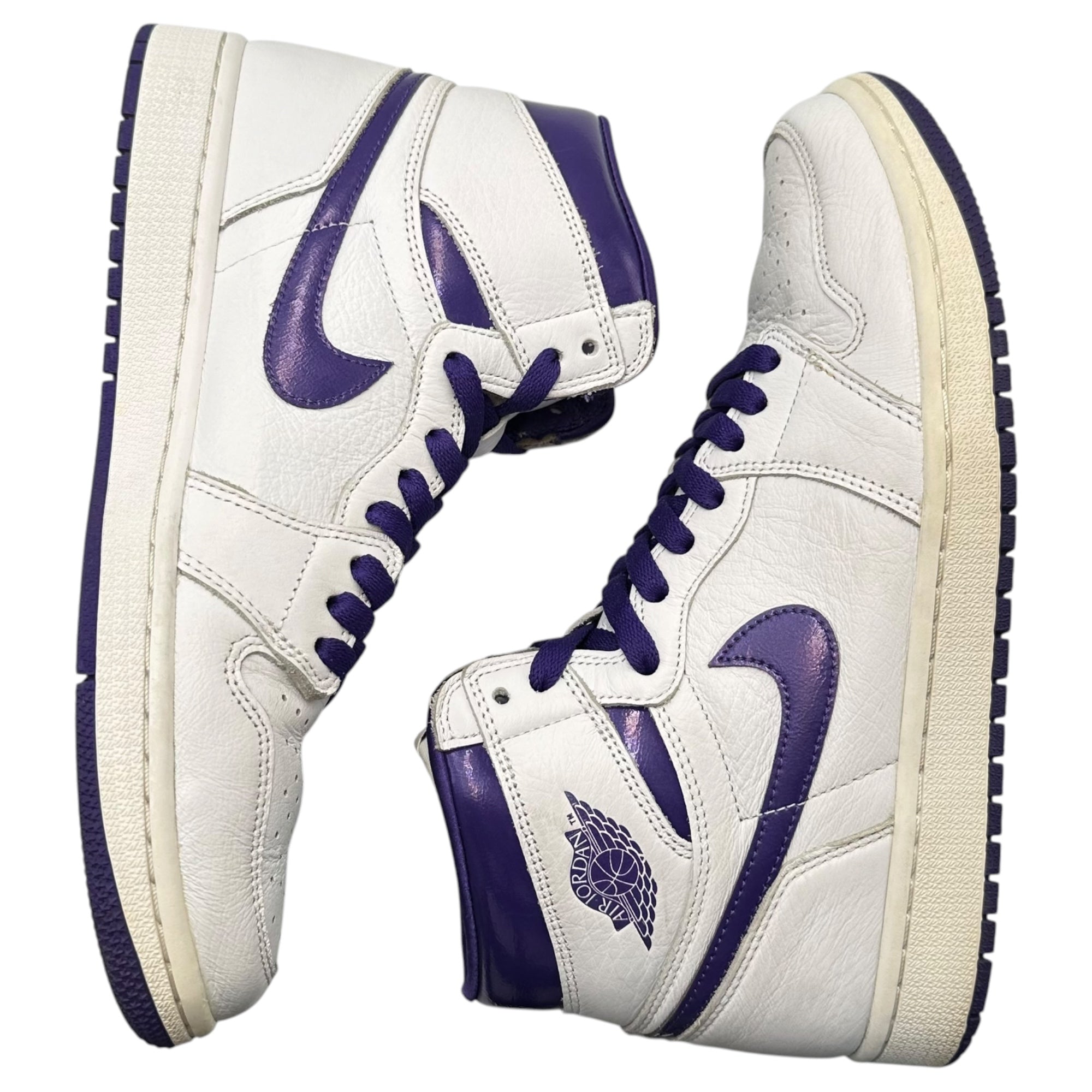 NIKE(ナイキ) Women's Air Jordan 1 High OG "Court Purple" ウィメンズ エアジョーダン1 ハイ OG コートパープル CD0461-151 27cm ホワイト×パープル ハイカット スニーカー