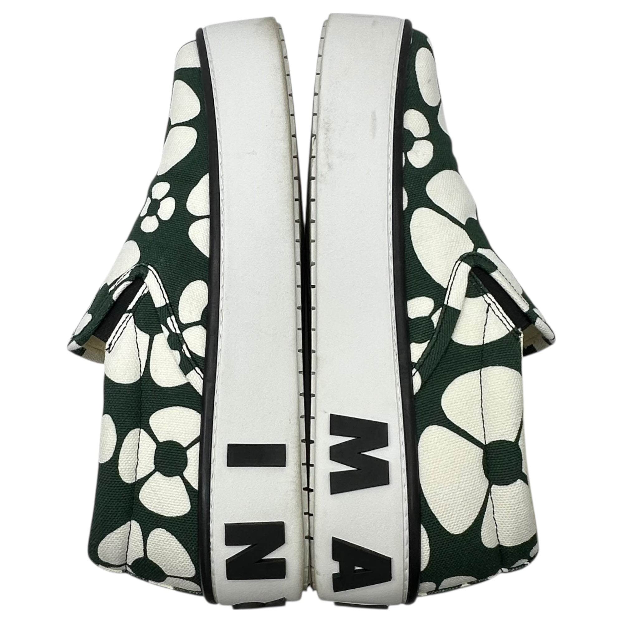 MARNI×carhartt WIP(マルニ×カーハート) SLIP-ON SNEAKERS スリッポン 厚底 スニーカー SNZU013103 42(約27cm程度) グリーン×ホワイト コラボ