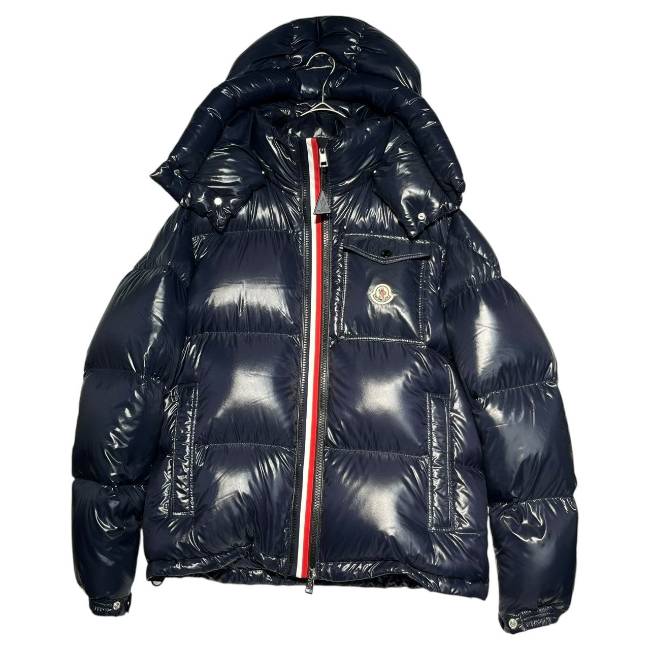 MONCLER(モンクレール) MONTBELIARD GIUBBOTTO DOWN JACKET モンベリアール ジュボット ダウン ジャケット E20914180305 4(XL程度) ネイビー モンベリアル トリコロール