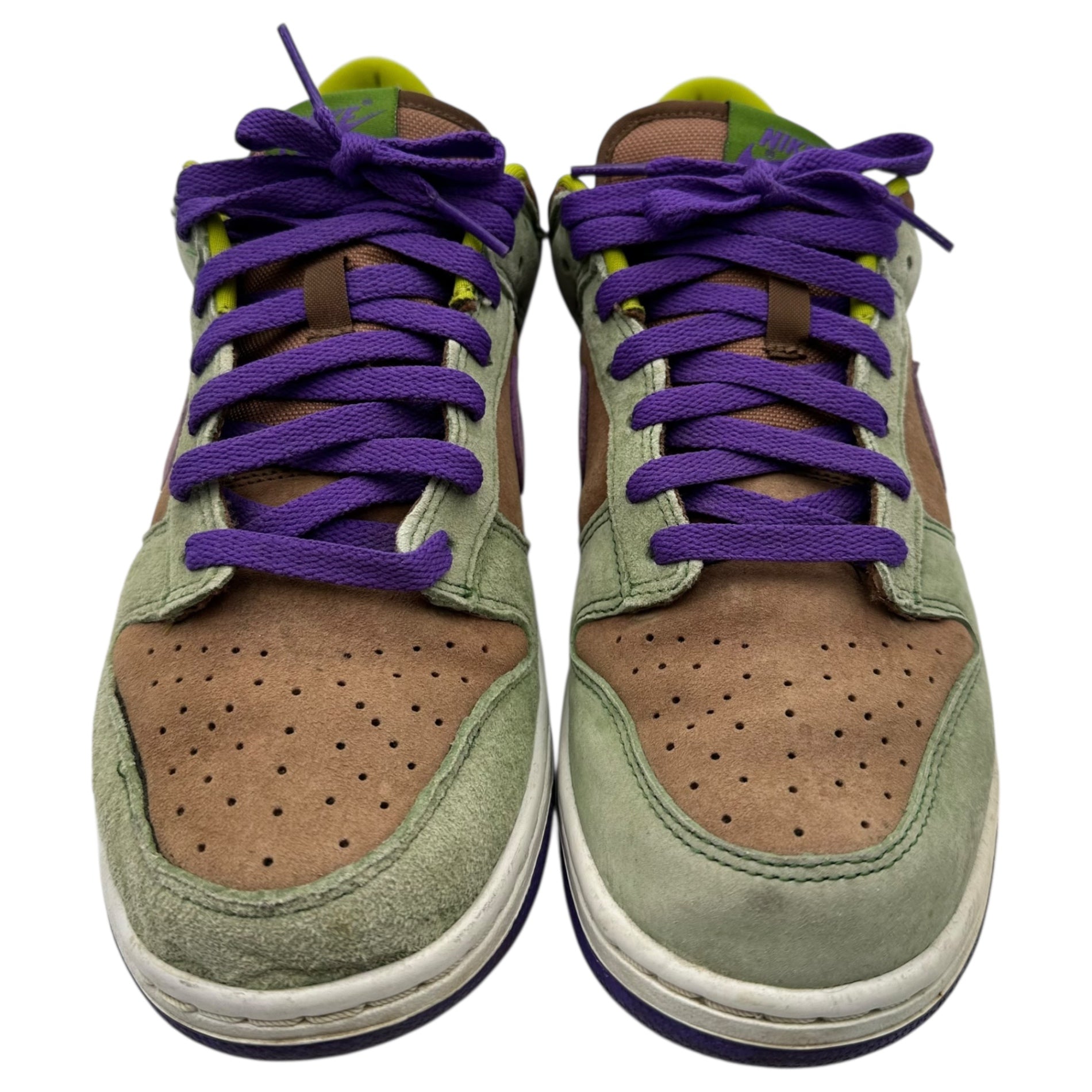 NIKE(ナイキ) Dunk Low SP "Veneer" ダンクロー ベニヤ ローカット スニーカー DA1469-200 27.5cm グリーン×パープル×ブラウン