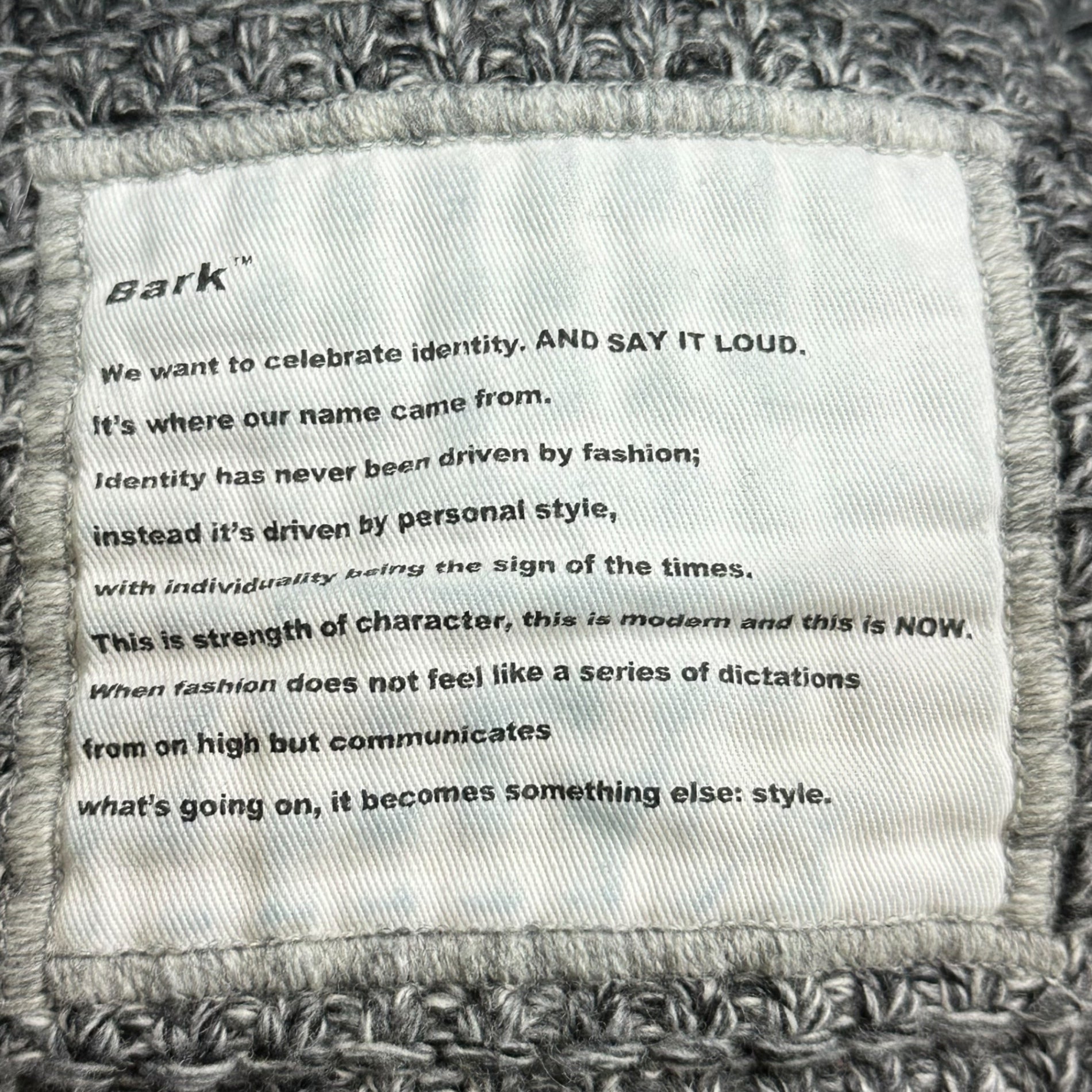 Bark(バーク) Low Gauge Knit Duffle Coat ローゲージ ニット ダッフル コート 32B8001 M グレー ジャケット