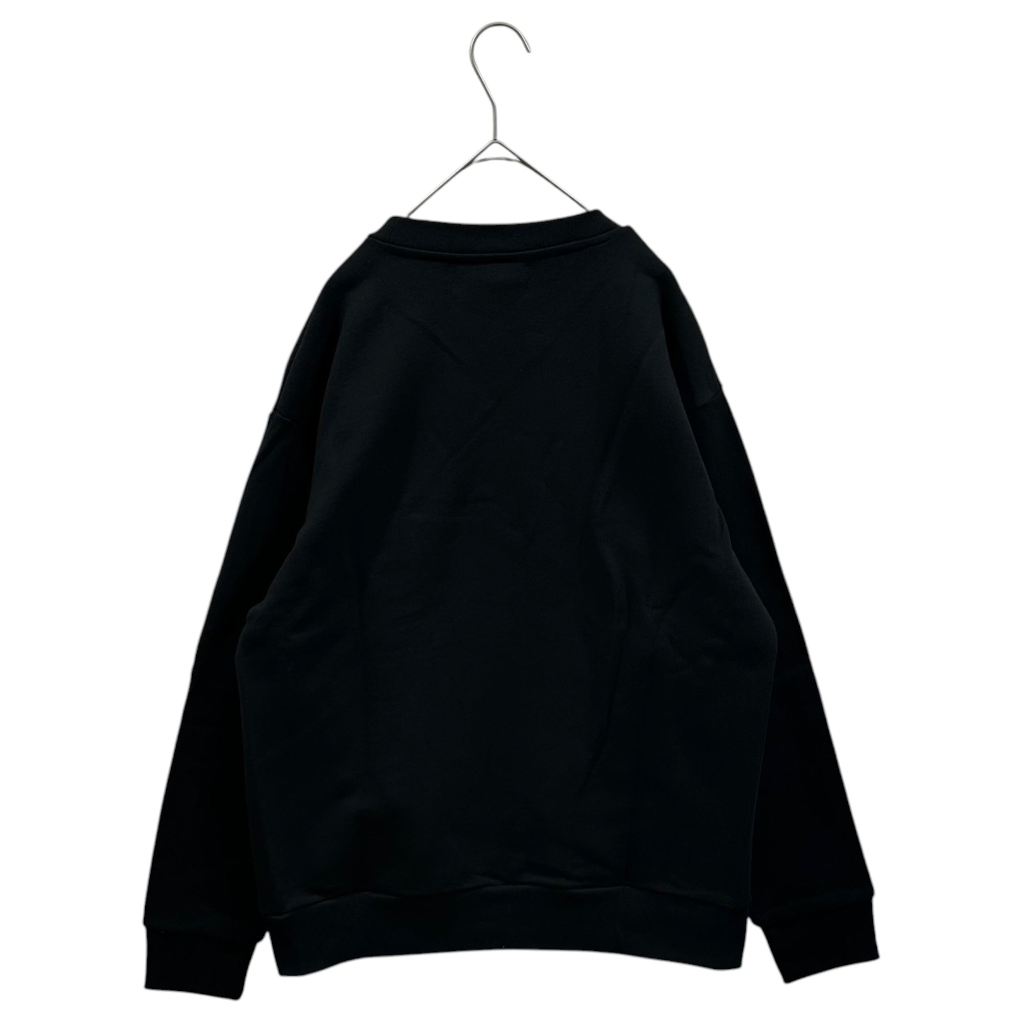 1PIU1UGUALE3 RELAX(ウノピゥウノウグァーレトレリラックス) Rhinestone Sweatshirt Set ライン ストーン スウェット セットアップ USO-22019 S ブラック 元々は別販売品です　※弊社はセット販売です
