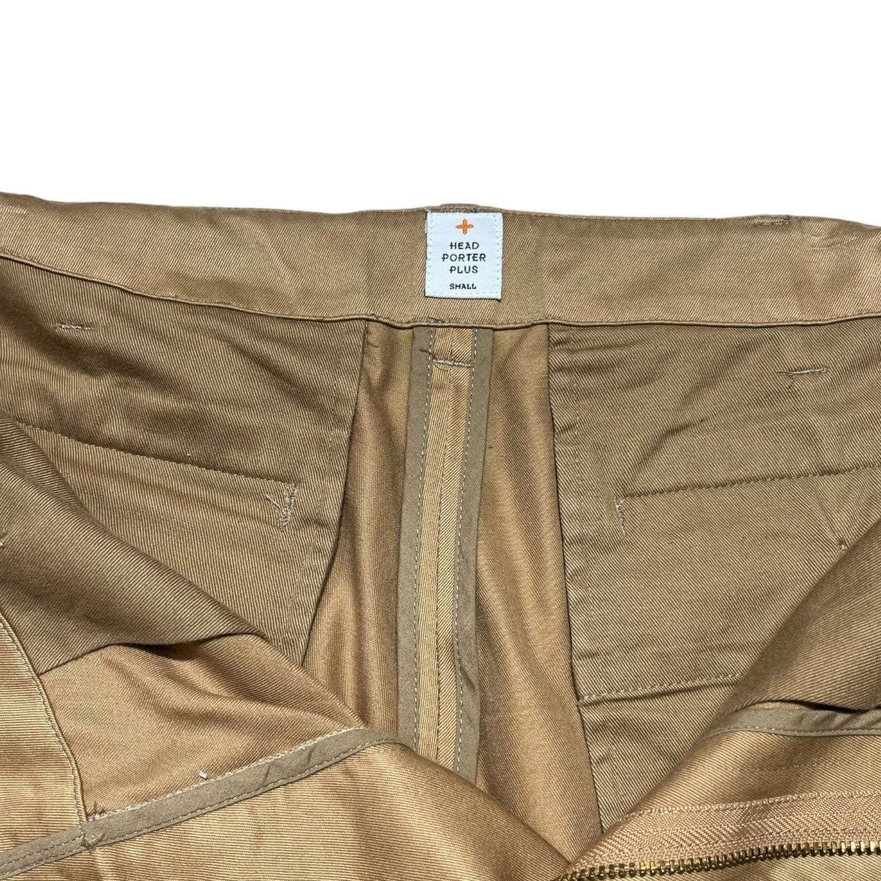 HEAD PORTER PLUS(ヘッドポータープラス) chino trousers チノトラウザー S ベージュ