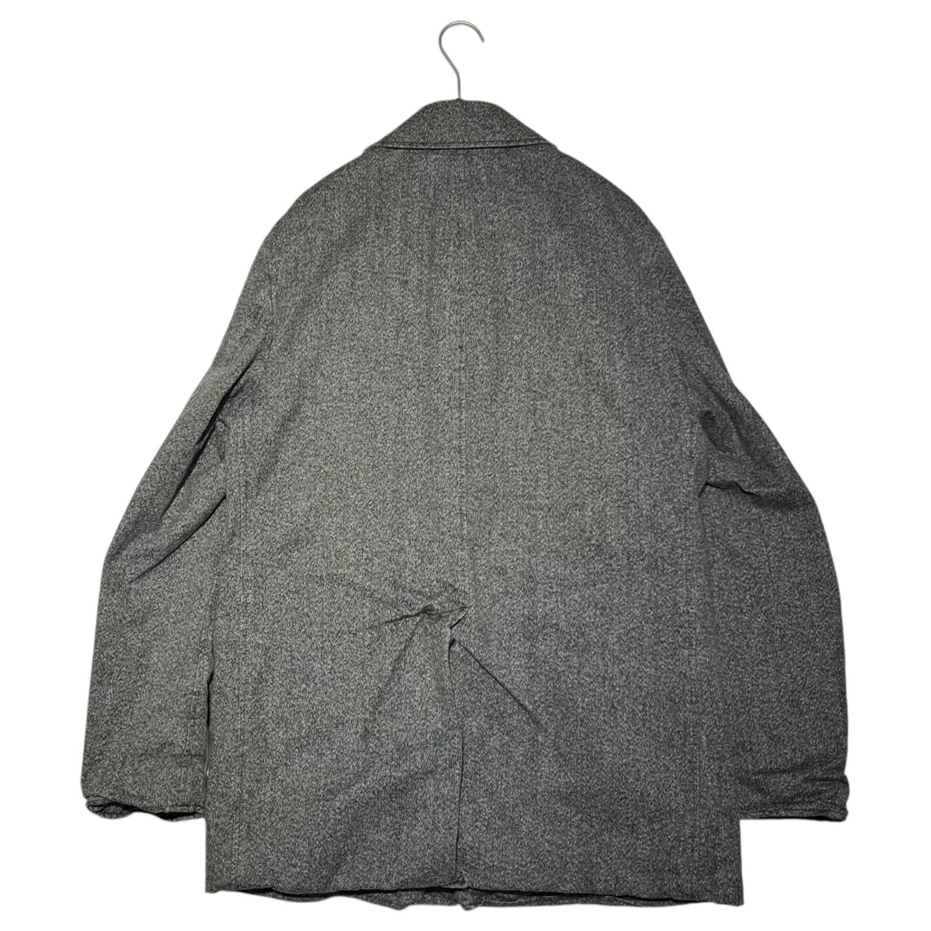 Hexico(ヘキシコ) Stand Fall Collar Short Coat スタンド フォール カラー ショート コート 記載無 グレー 日本製