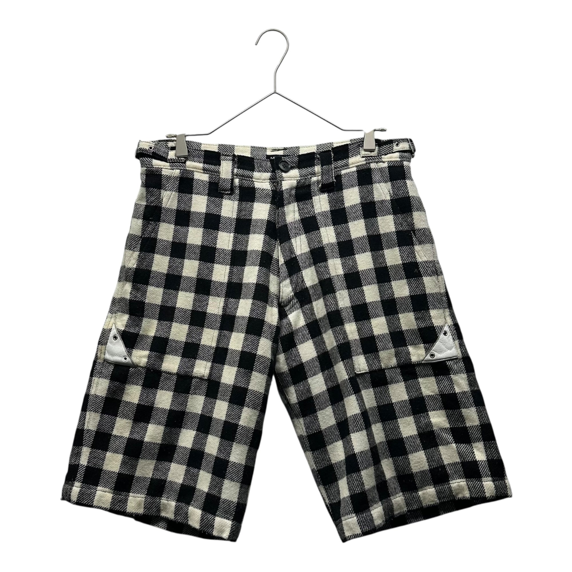MILKBOY(ミルクボーイ) 90~00's Punk Check Shorts 90年～00年代 パンク チェック ショーツ 0P-0096 FREE(M~L程度) ブラック×ホワイト アーカイブ