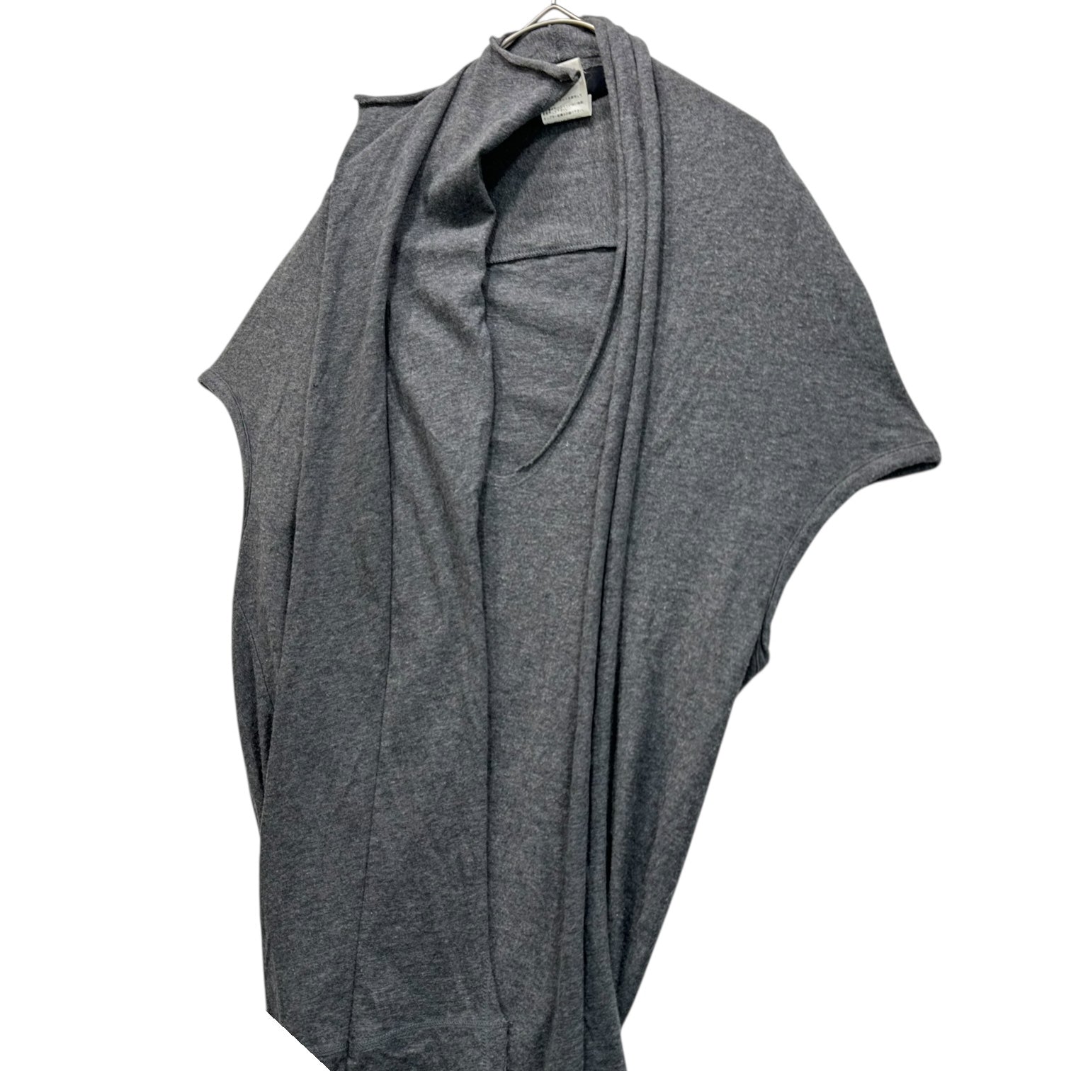Y's(ワイズ) U-neck Asymmetric Sleeveless Top Uネック 変形 ノースリーブ トップ カットソー YS-T73-553 3(L程度) グレー