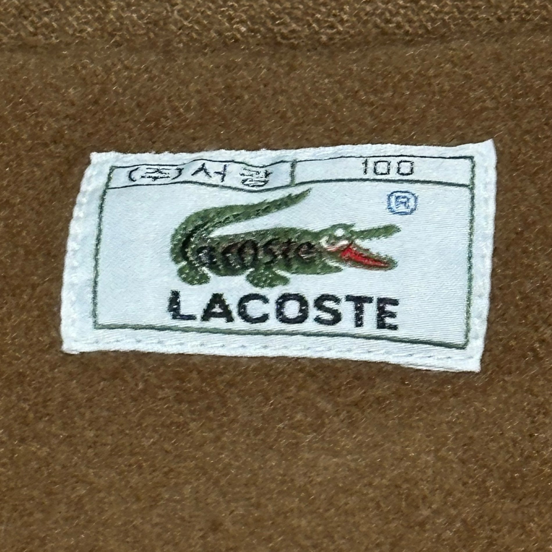 LACOSTE(ラコステ) Melton Award Jacket Blouson メルトン アワード ジャケット ブルゾン 100(L程度) ブラウン