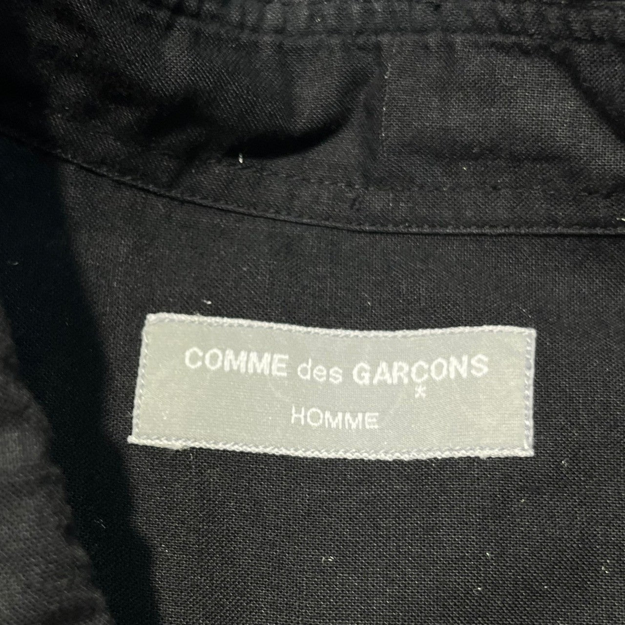 COMME des GARCONS HOMME(コムデギャルソンオム) 90'sベロアテープL/Sシャツ HB-100180 表記なし(L程度) ブラック AD1997 田中オム
