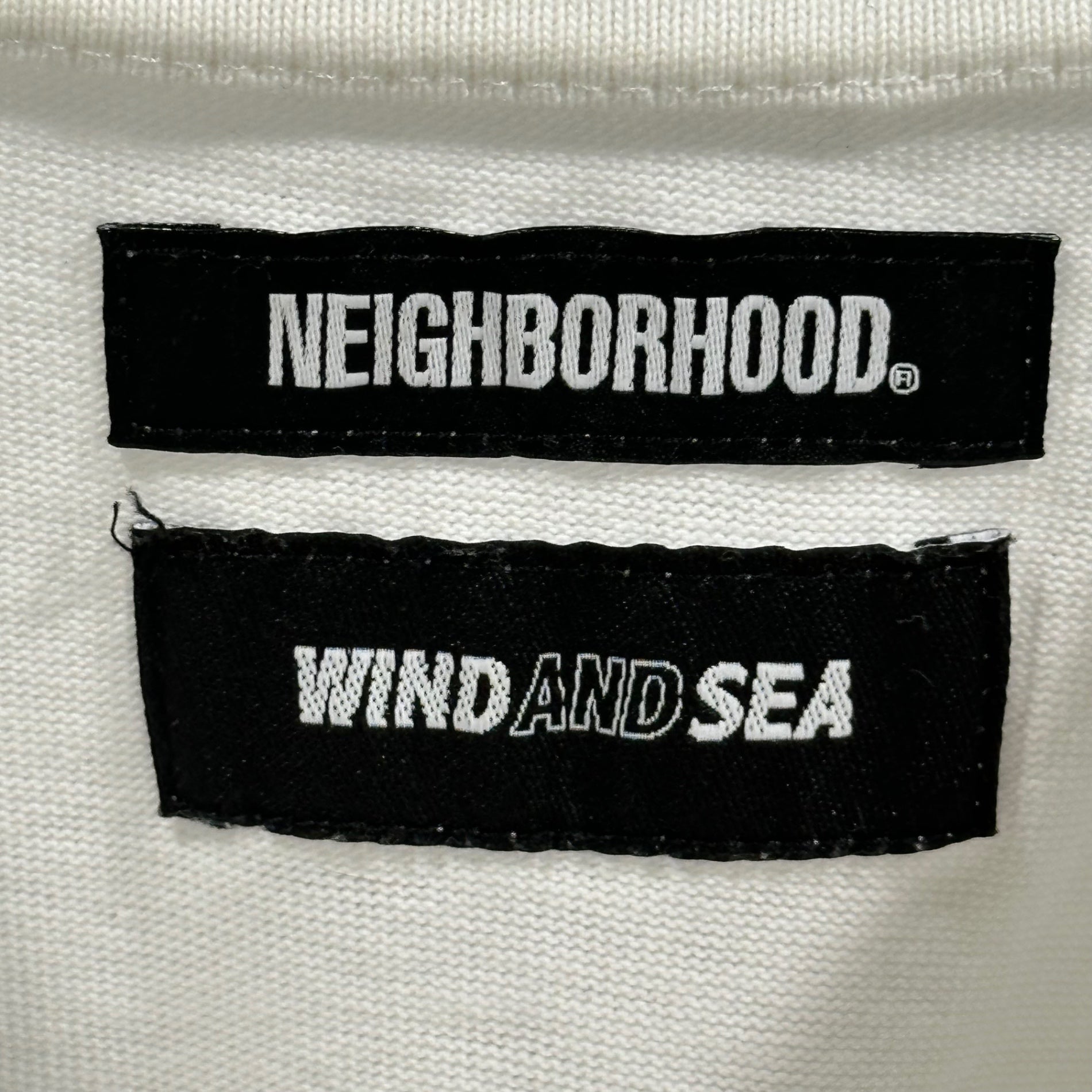 NEIGHBORHOOD × WIND AND SEA (ネイバーフッド×ウィンダシー)  22ss Short-sleeved T-shirt with chest pocket 胸ポケット 半袖 Tシャツ 221FRWSN-STM04S XL ホワイト