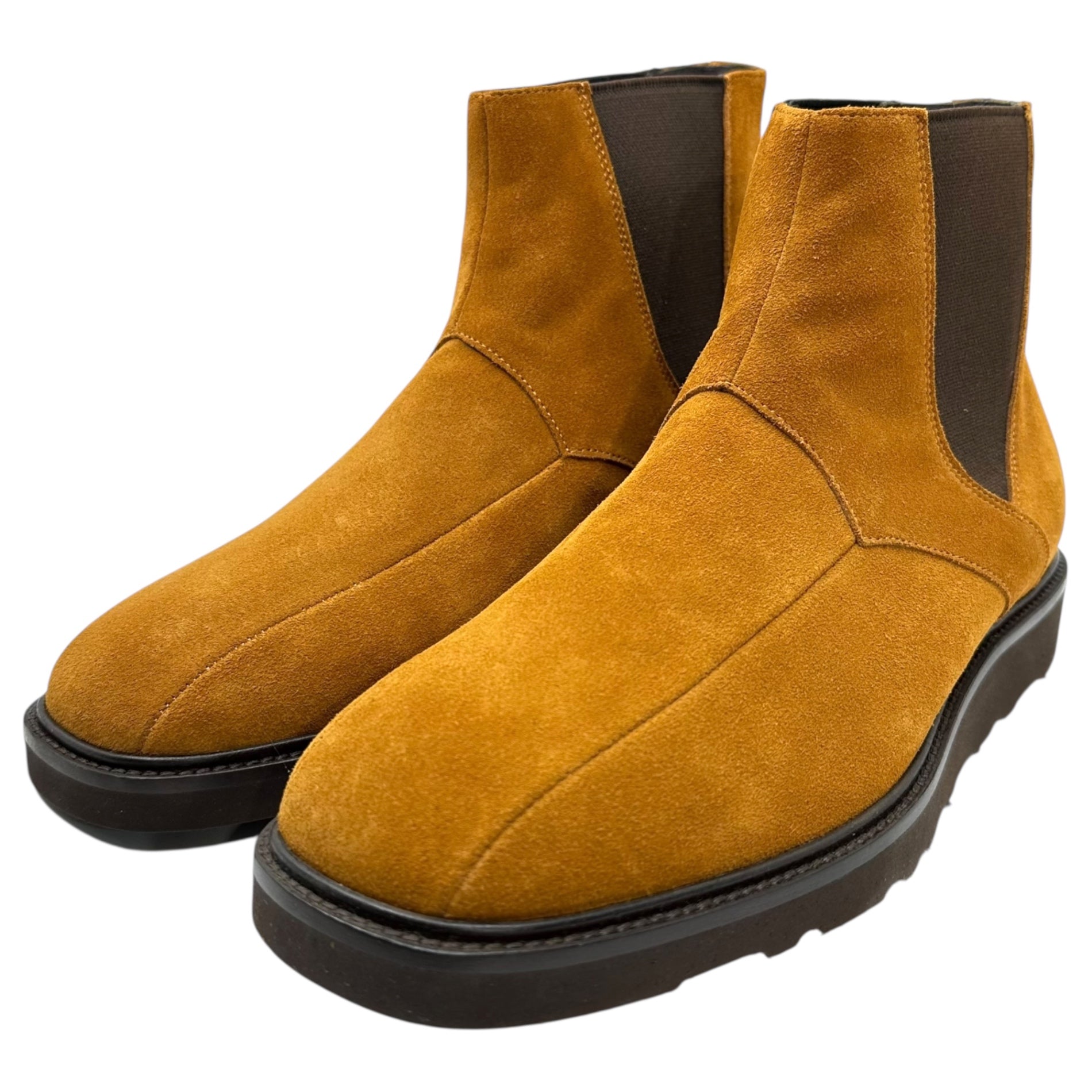 NEEDLES(ニードルズ) SQUARE TOE CHELSEA BOOT スクエアトゥ スウェード サイドゴア ブーツ 41(約26.5-27cm) ブラウン チェルシー