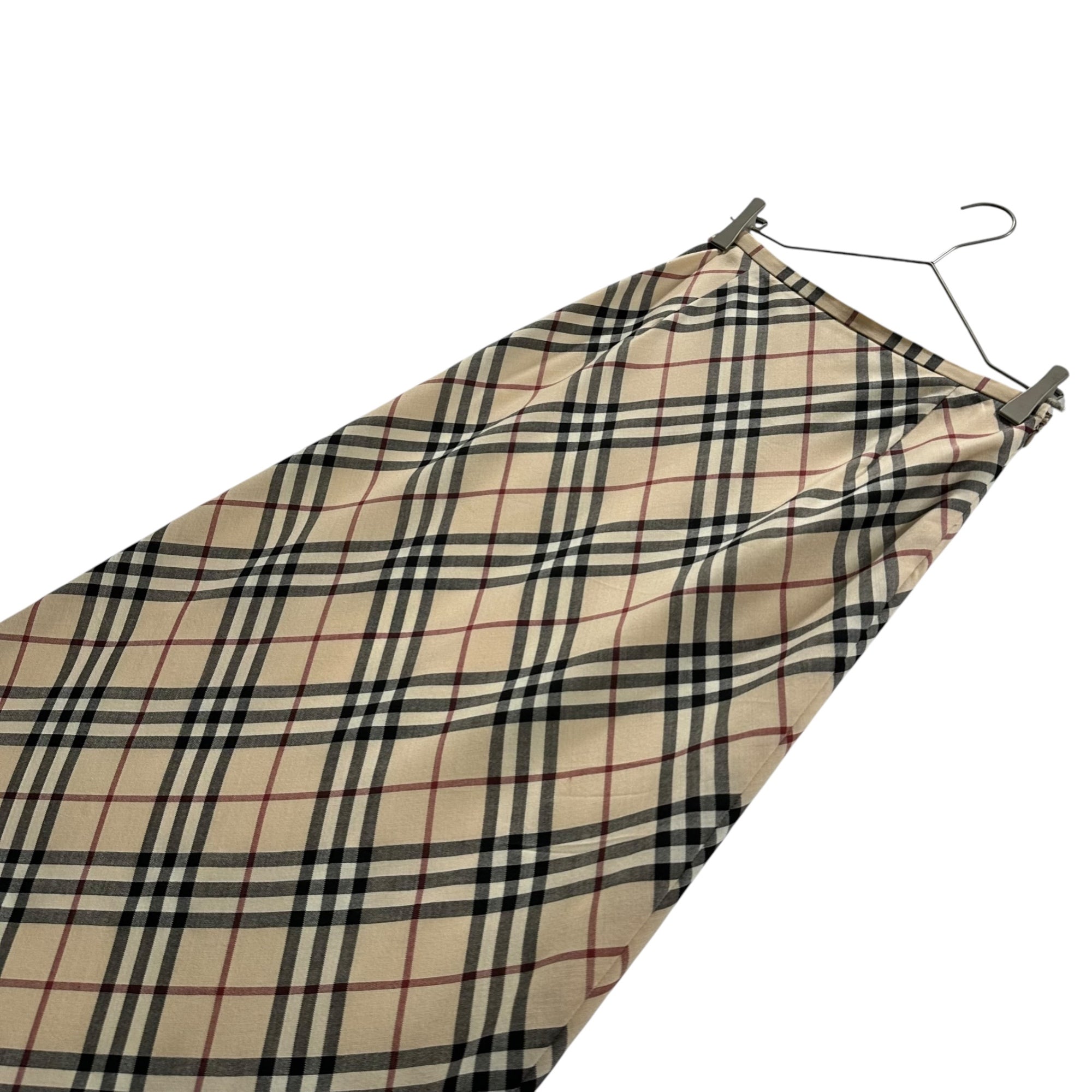 BURBERRY LONDON(バーバリーロンドン) Nova Check Long Skirt ノバチェック ロング スカート FXA47-014 38 ベージュ