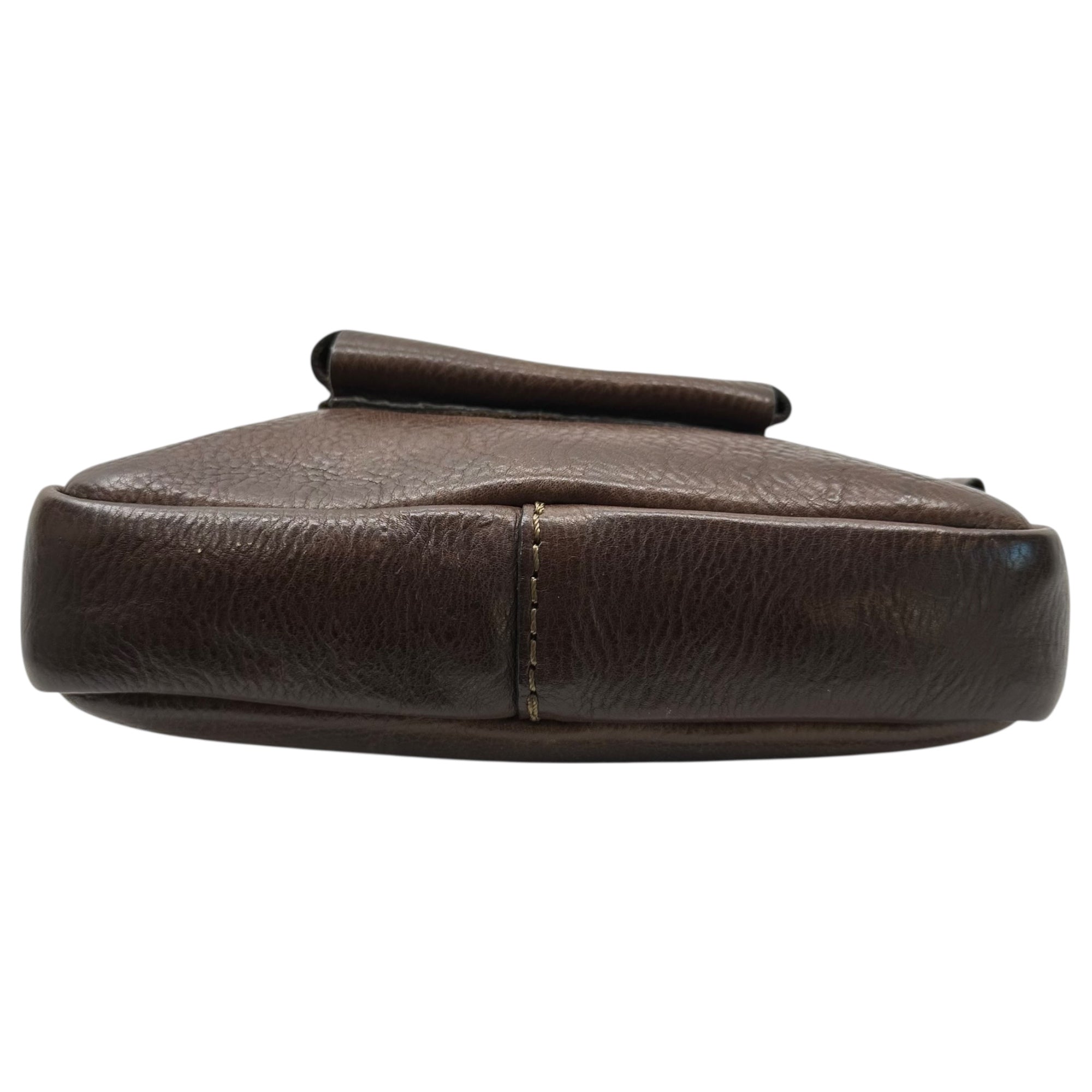 HERZ(ヘルツ) Leather Shoulder Bag レザー ショルダー バッグ ブラウン