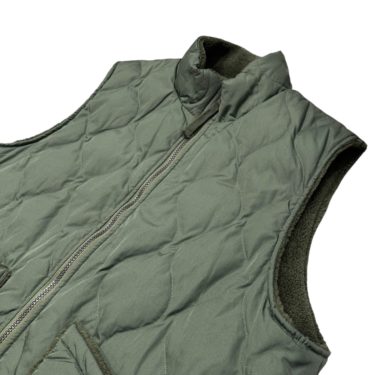 TAION(タイオン) Military Reversible High-Neck Down Vest ミリタリー リバーシブル ハイネック ダウン ベスト TAION-R002BML-1 L オリーブ