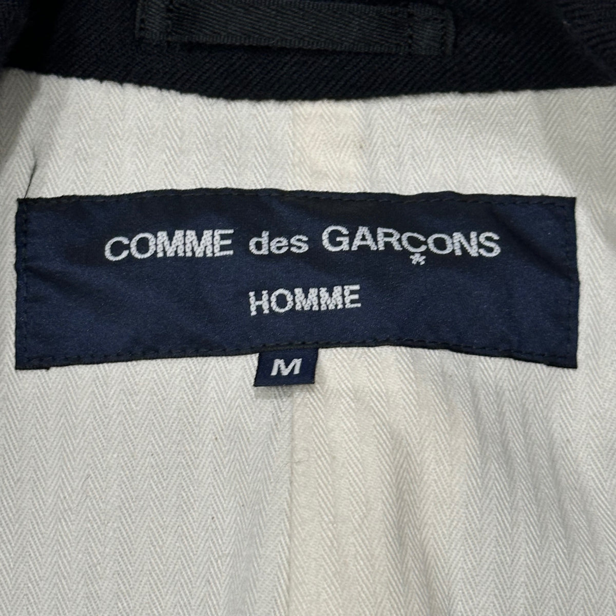 COMME des GARCONS HOMME(コムデギャルソンオム) 2024AW Wool Serge Milled Jacket ウール 縮絨 サージ ジャケット HN-J016 M ブラック AD2024