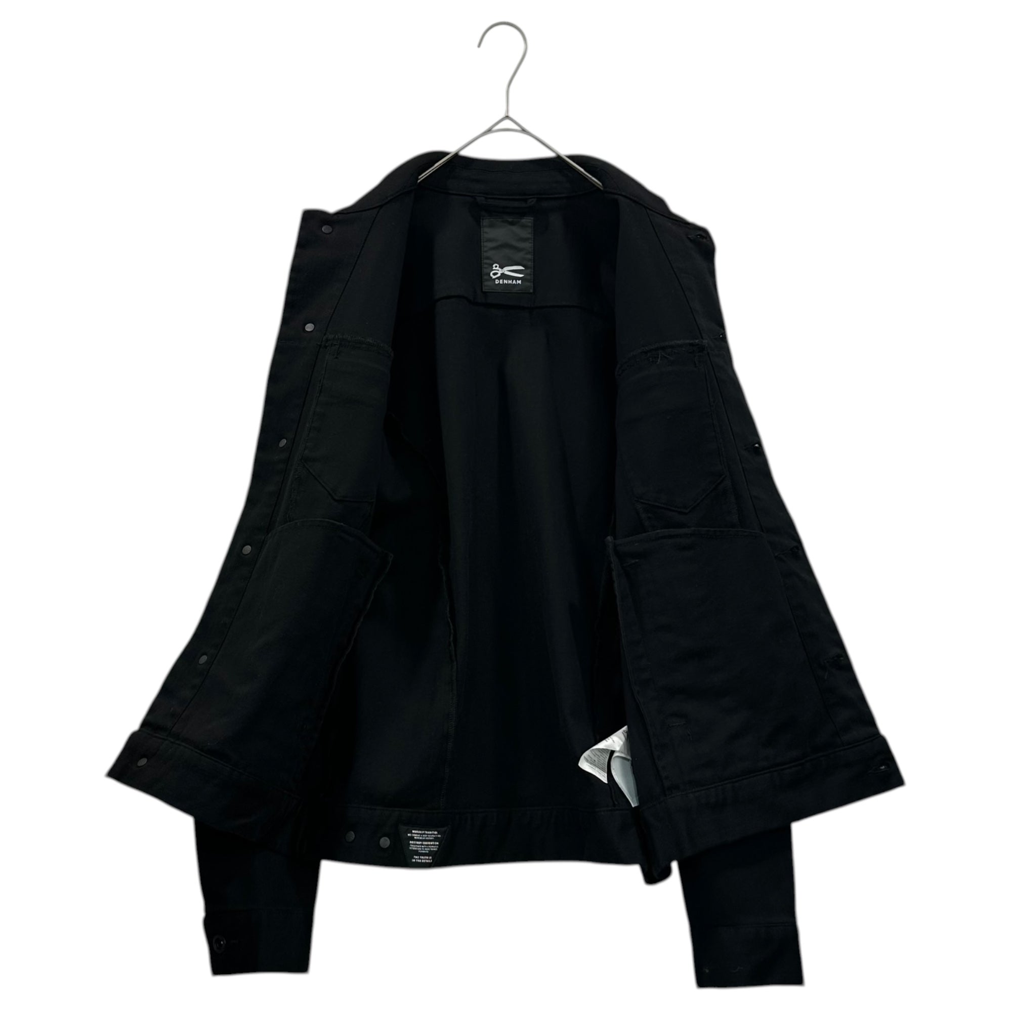 DENHAM(デンハム) 21AW Cotton Jacket コットン トラッカー ジャケット 01-21-10-21-001 M ブラック