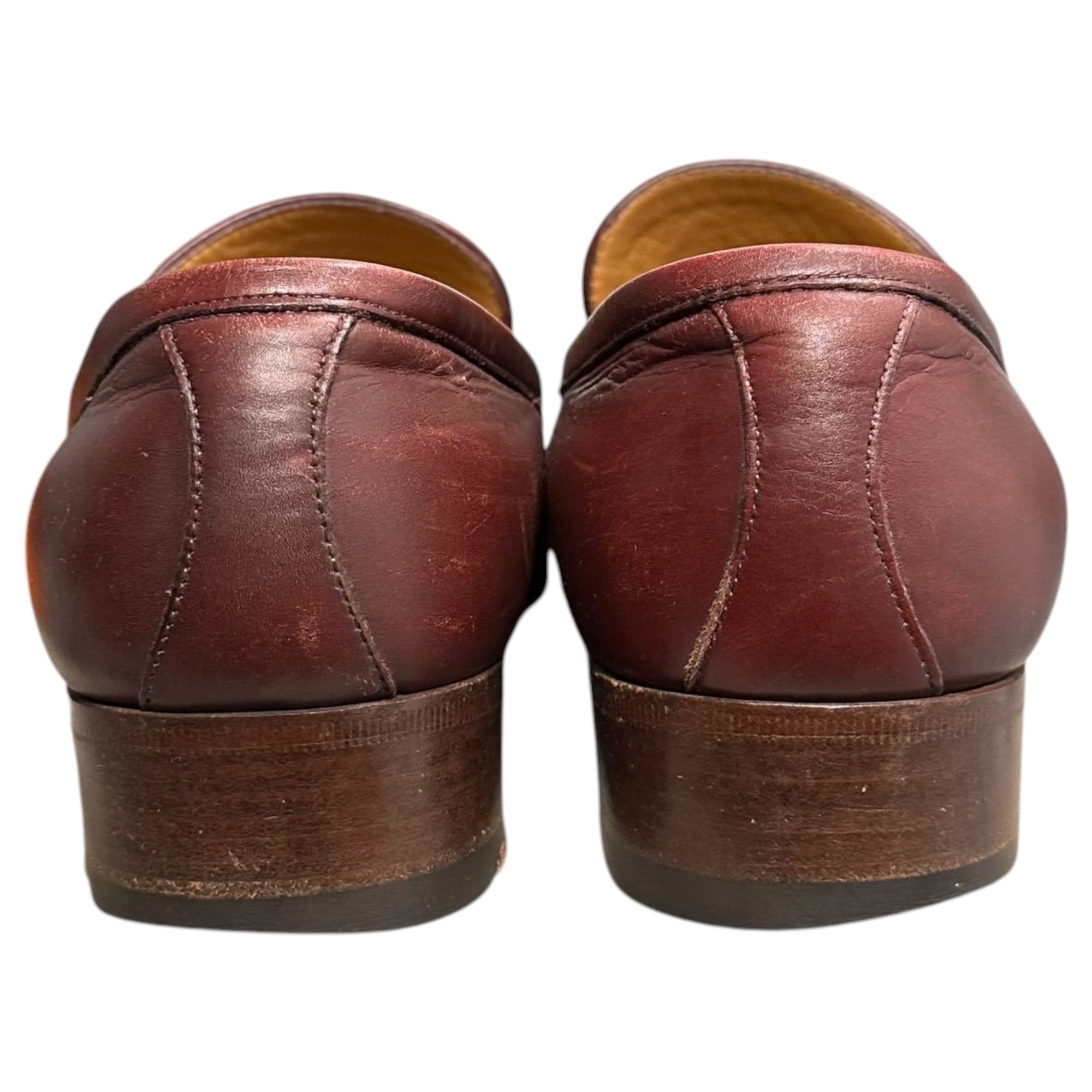 GUCCI(グッチ) 2020AW Interlocking Tassel Loafers インターロッキング タッセル ローファー 624720 6 1/2(25.5 cm程度) ワインレッド 革靴