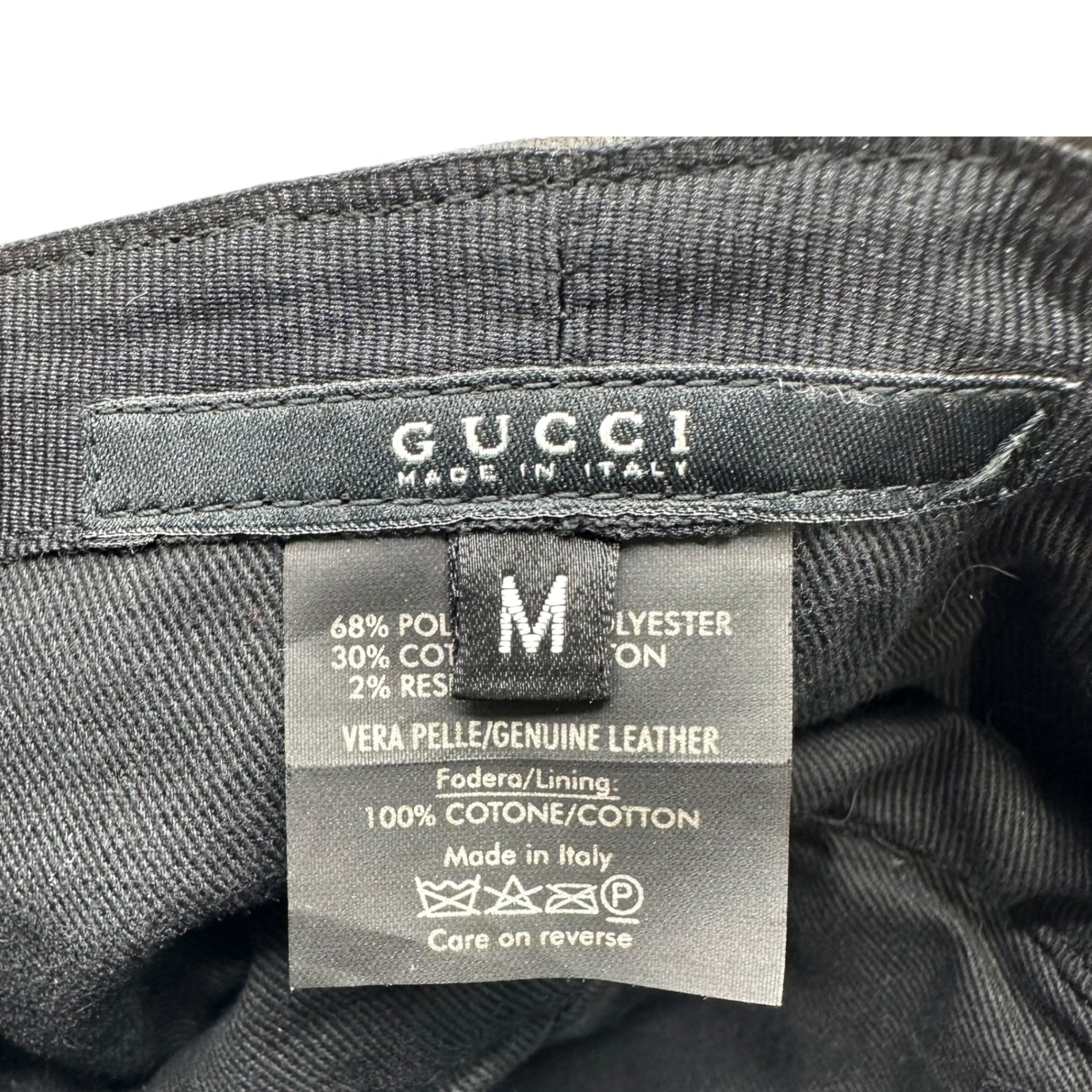 GUCCI(グッチ) GG Hunting Cap GG キャンバス レザー ハンチング M ブラック
