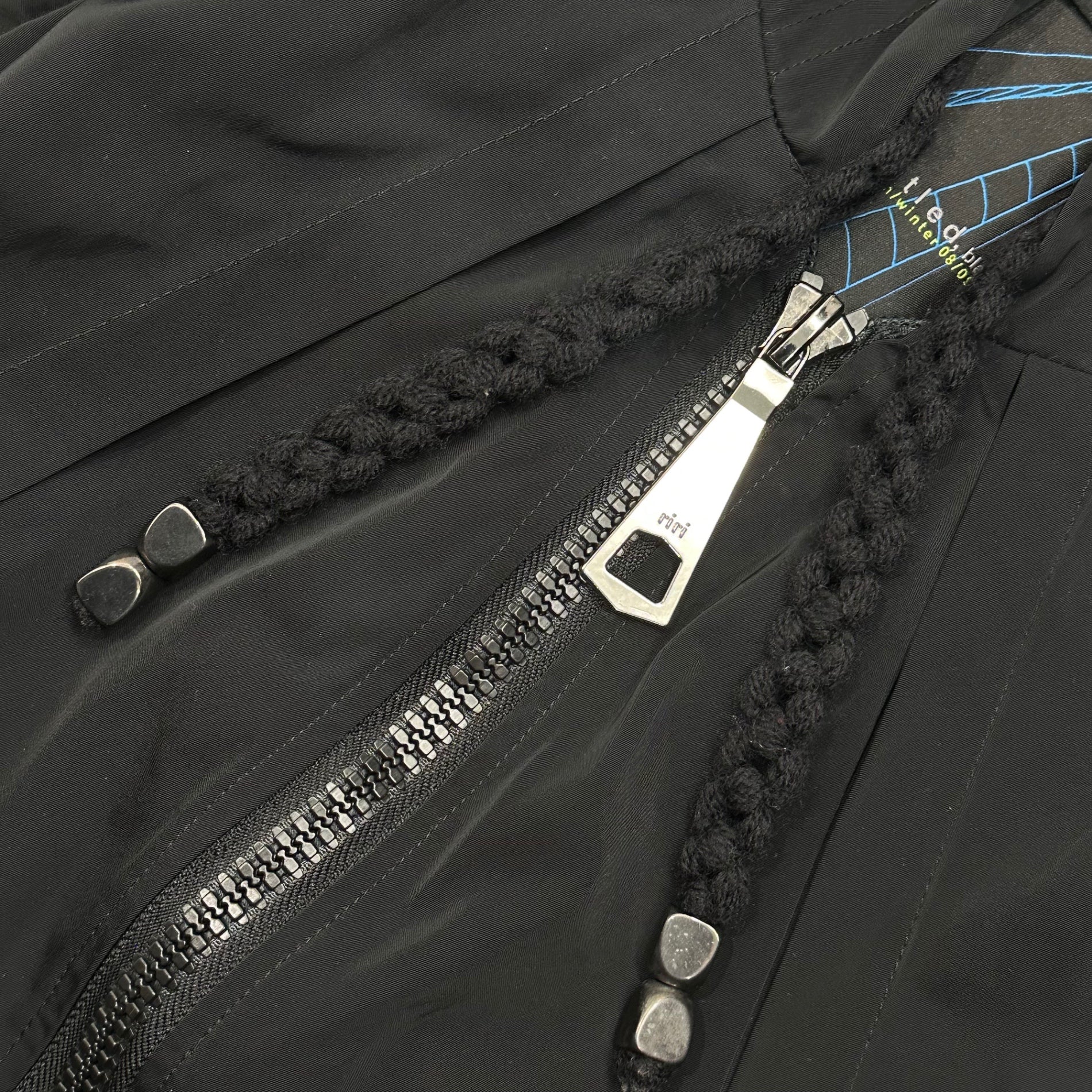 GASPARD YURKIEVICH(ガスパールユルケヴィッチ) 08AW Big Zip Mountain Parka ビッグ ジップ マウンテンパーカー S ブラック