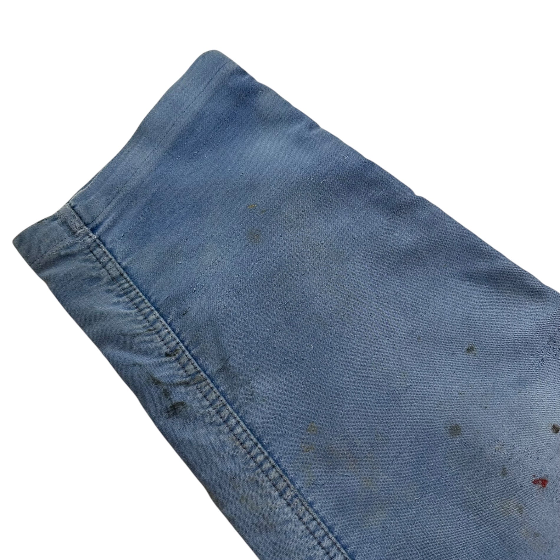 Adolphe Lafont(アドルフラフォン) 50's~60's Moleskin Work Pants モールスキン ワーク パンツ 約W33 ライトブルー ヴィンテージ メタルボタン BORO ボロ フレンチ