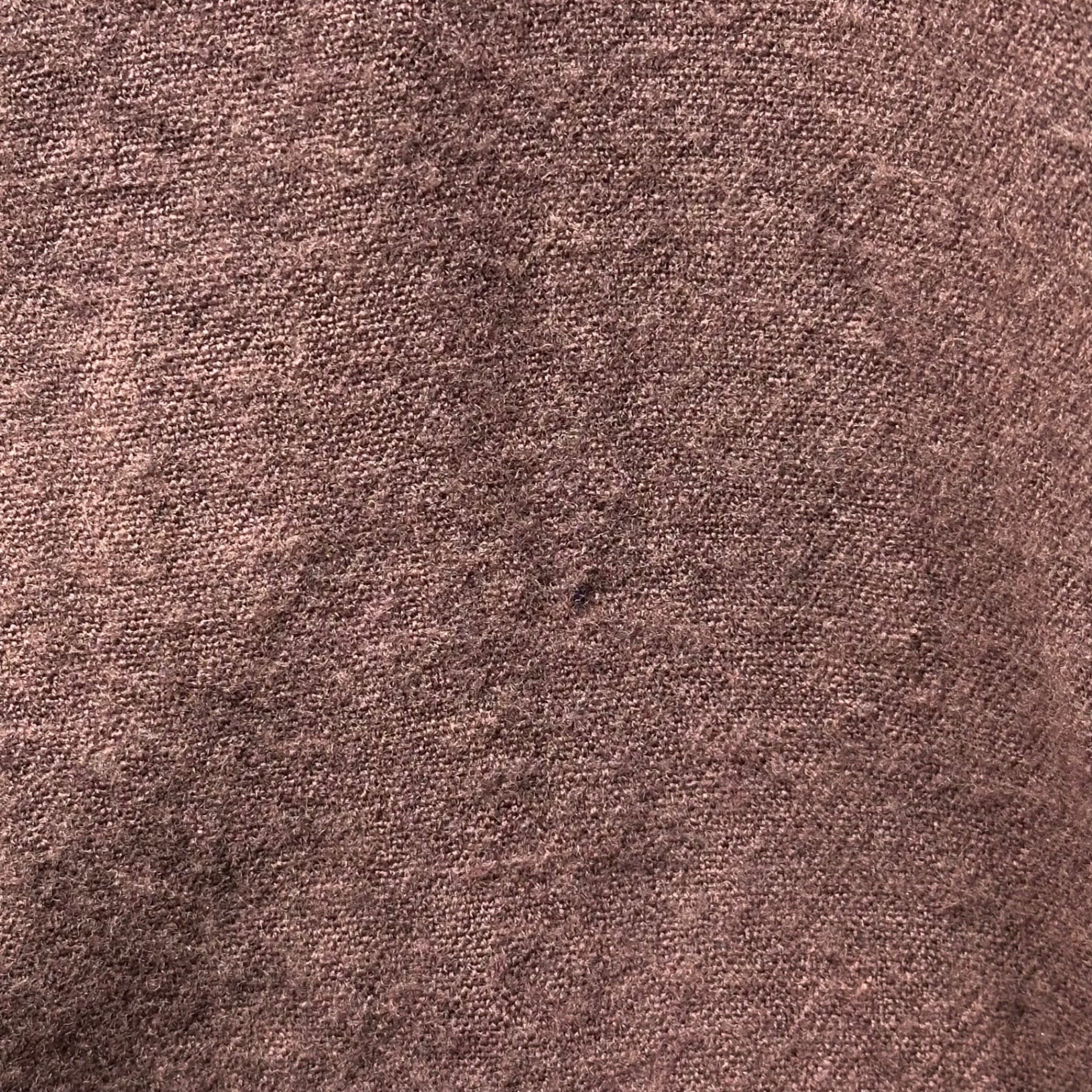 Leh(レー) Sleeve-Split Wool Pullover Shirt 袖切替 ウール プルオーバー シャツ M パープル×ブラック