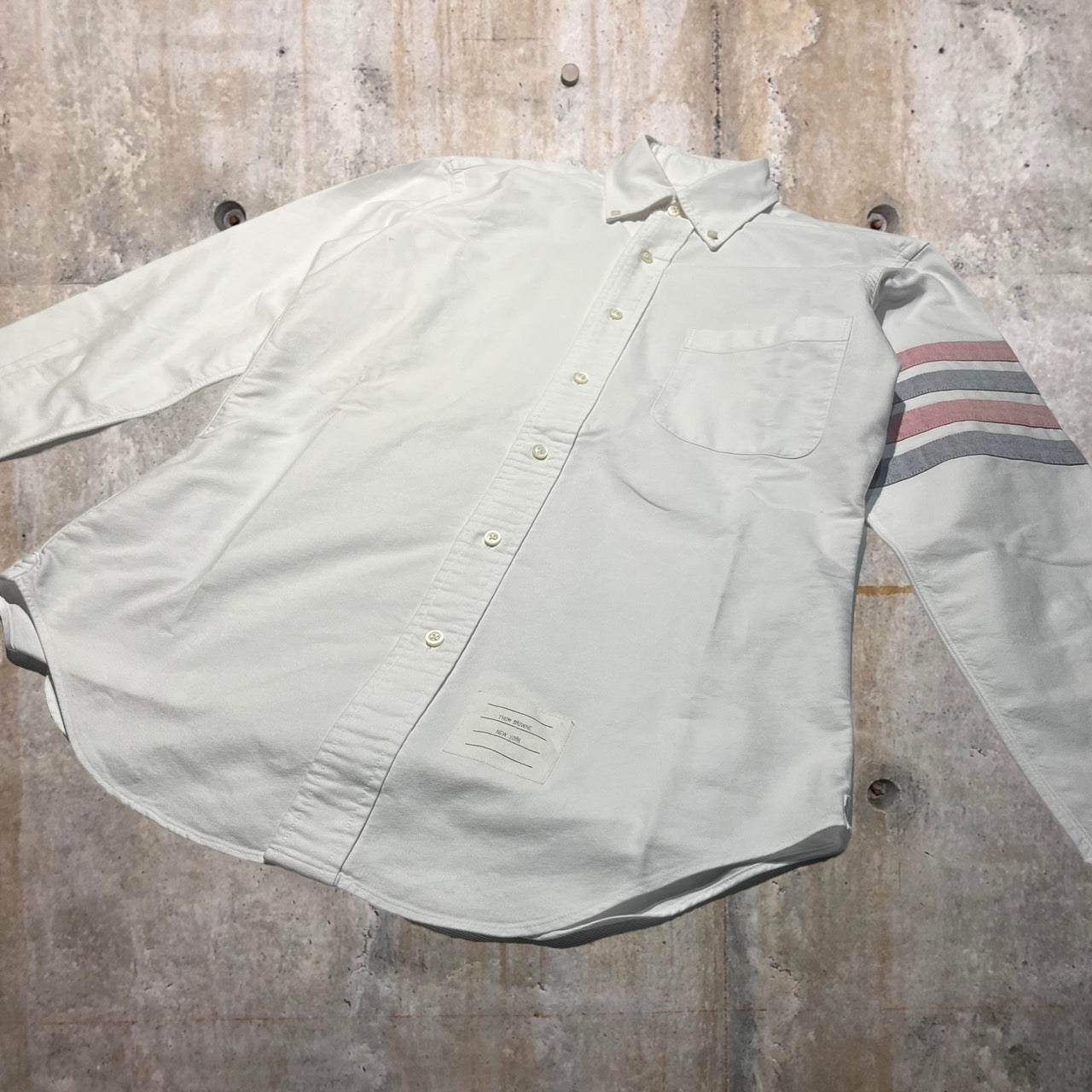 THOM BROWNE(トムブラウン) 4 stripe BD shirt/4ストライプボタンダウンシャツ MWL119AW5259 1(Sサイズ程度) ホワイト