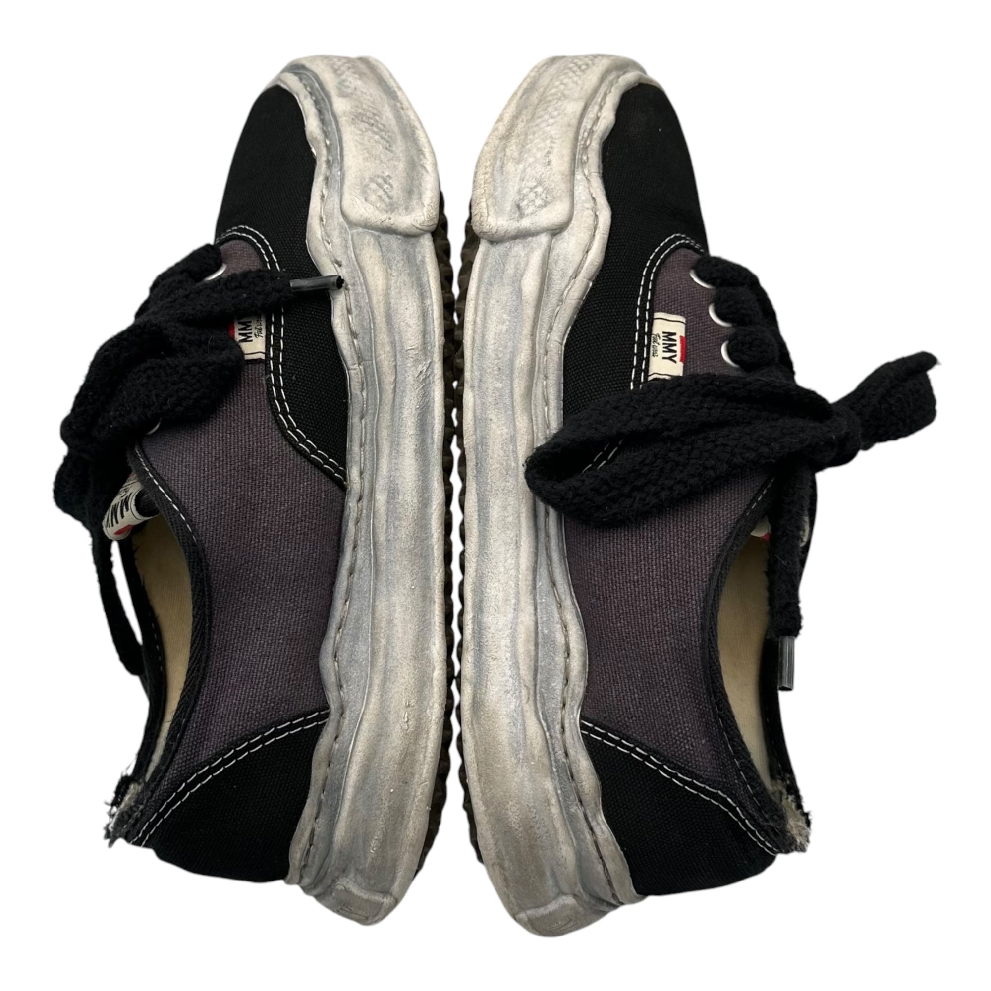 Maison MIHARA YASUHIRO(メゾンミハラヤスヒロ) "BAKER" original sole over dyed canvas Low-Top sneaker ブレイキー ローカット スニーカー A08FW724 41(約26cm) パープル×ブラック