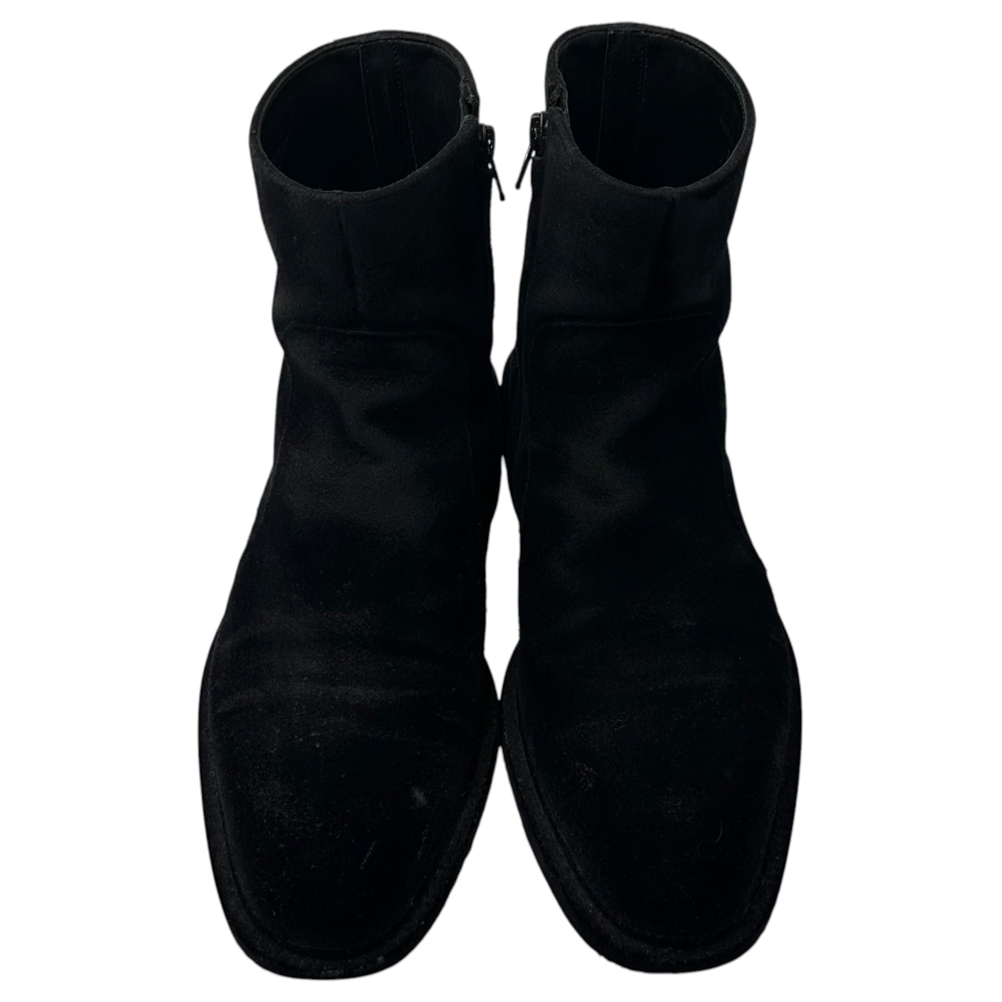 MAISON MARGIELA(メゾンマルジェラ) Velvet Coding Side-Zip Boots ベルベット コーディング サイドジップ ブーツ 39(24.5cm〜25.0cm) ブラック