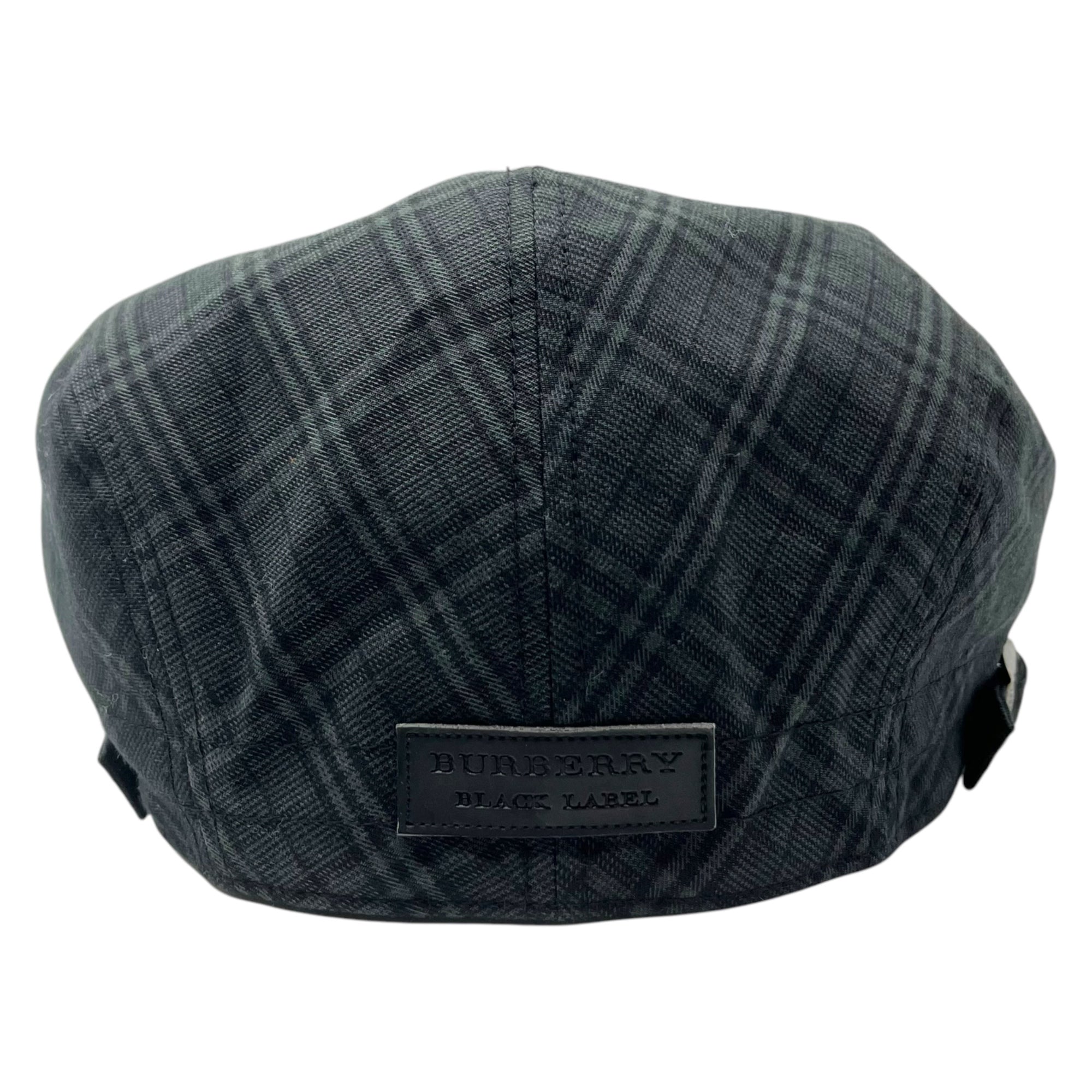 BURBERRY BLACK LABEL(バーバリーブラックレーベル) Tartan check hunting hat タータンチェック ハンチング ハット D1501-100-08 ブラック 帽子 三陽商会