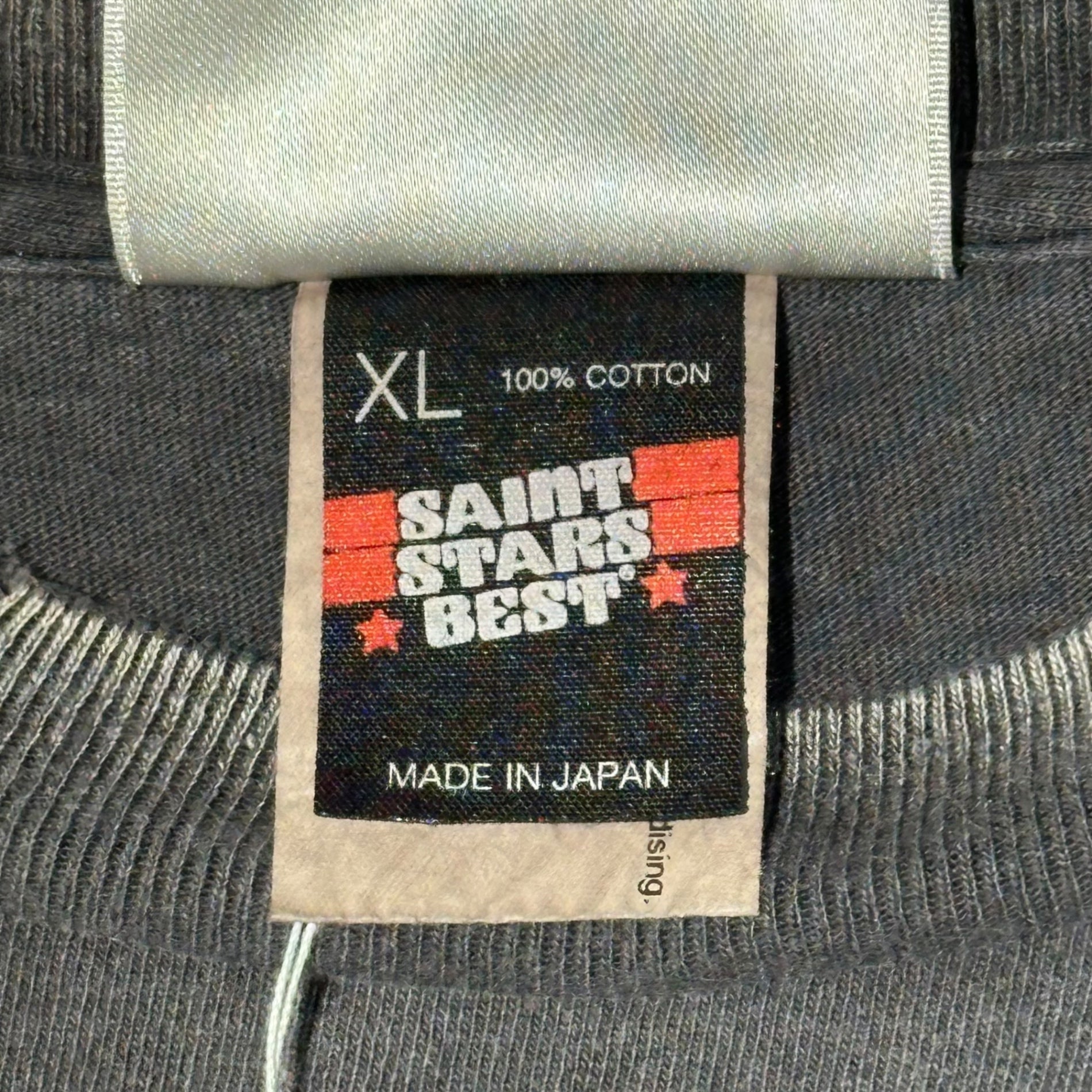 SAINT MICHAEL(セントマイケル) 25SS 2PC SS TEE 2PAC ヴィンテージ加工 半袖 Tシャツ SM-HR-0000-C14 XL ブラック