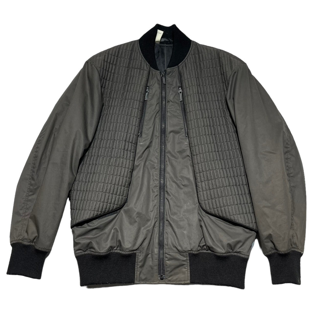 N.HOOLYWOOD(エヌハリウッド ミスターハリウッド) Quilted switching bomber jacket キルティング 切替 ボンバー ジャケット 192-BL04 pieces 36(M程度) ブラウン ブルゾン MA-1