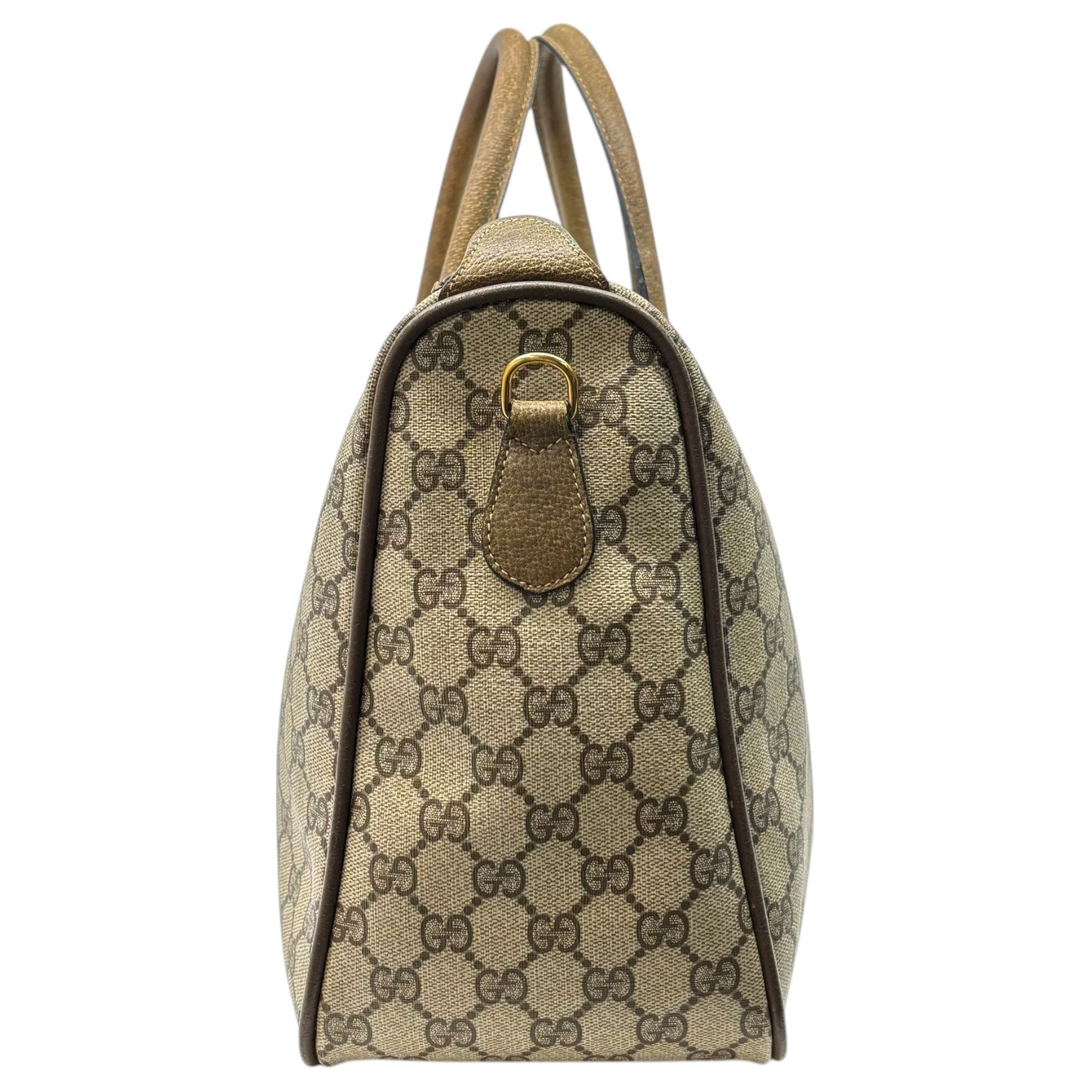 GUCCI(グッチ) Vintage GG Supreme Sherry Line Mini Boston Bag ヴィンテージ GG スプリーム シェリーライン ミニ ボストン バッグ 39・02・041 ブラウン オールド Accessory Collection