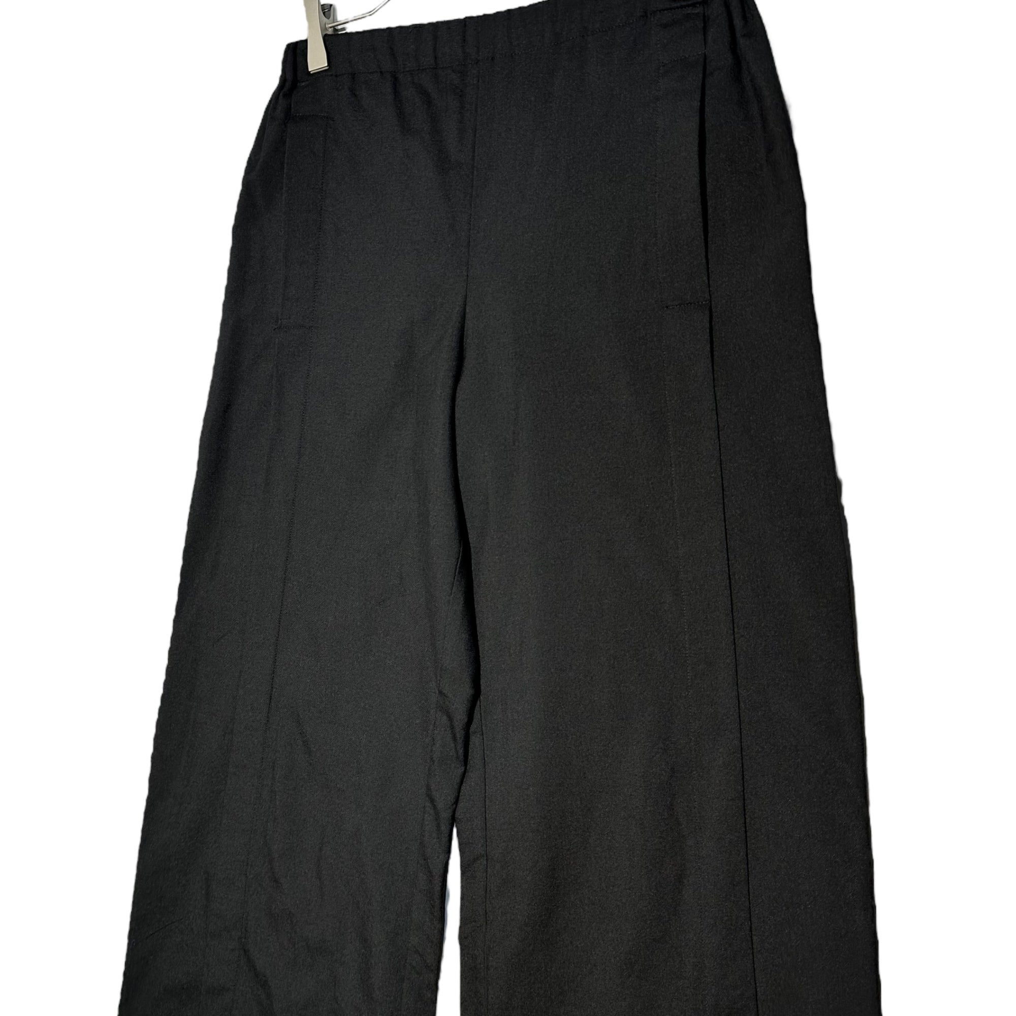 tricot COMME des GARCONS(トリココムデギャルソン) 07SS Wool Silk Easy Straight Pants ウール シルク イージー ストレート パンツ TS-P015 FREE ブラック AD2006