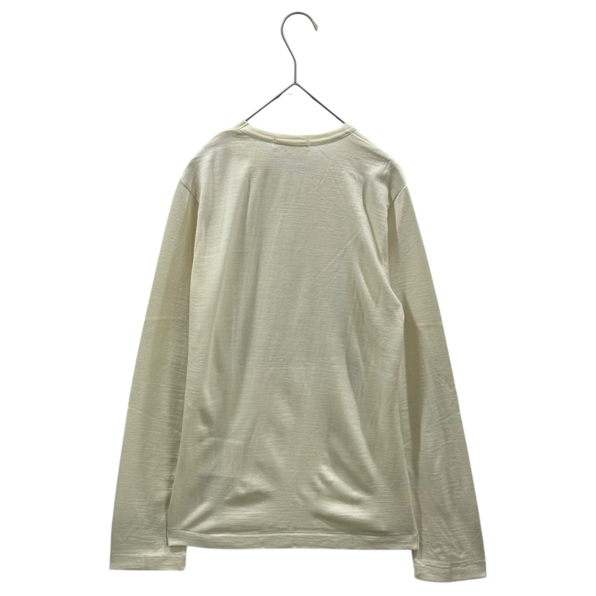 COMME des GARCONS(コムデギャルソン) 2006AW Wool L/S T-shirt ウール 長袖 カットソー GR-T040 S アイボリー AD2006
