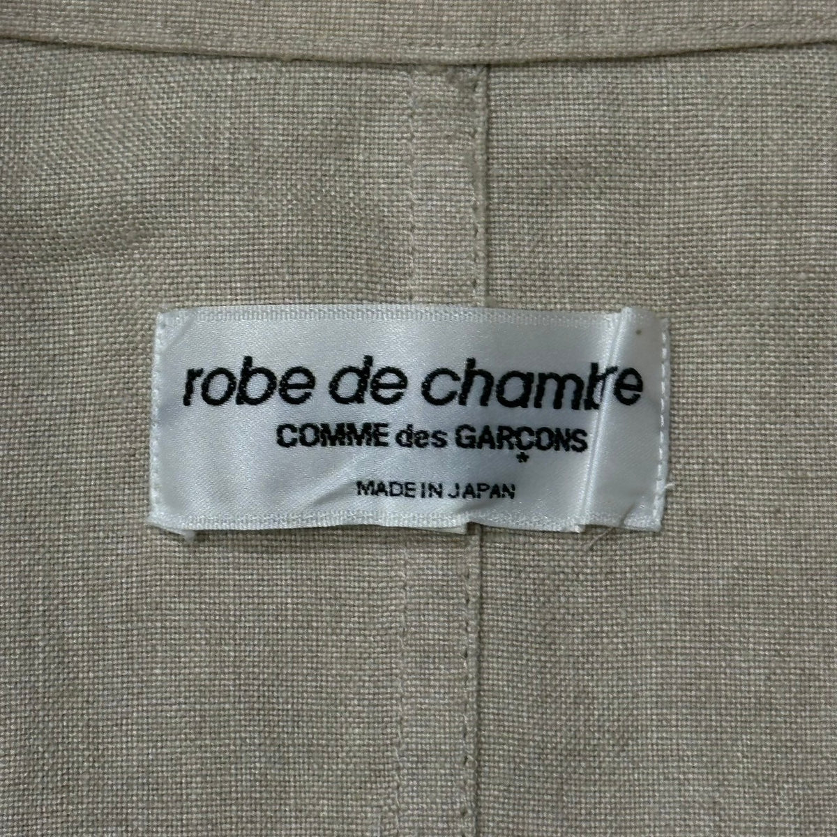 robe de chambre COMME des GARCONS(ローブドシャンブルコムデギャルソン) 2002SS 4-Button Linen Jacket 4 ボタン リネン ジャケット RE-J033 M ベージュ AD2001 00s アーカイブ