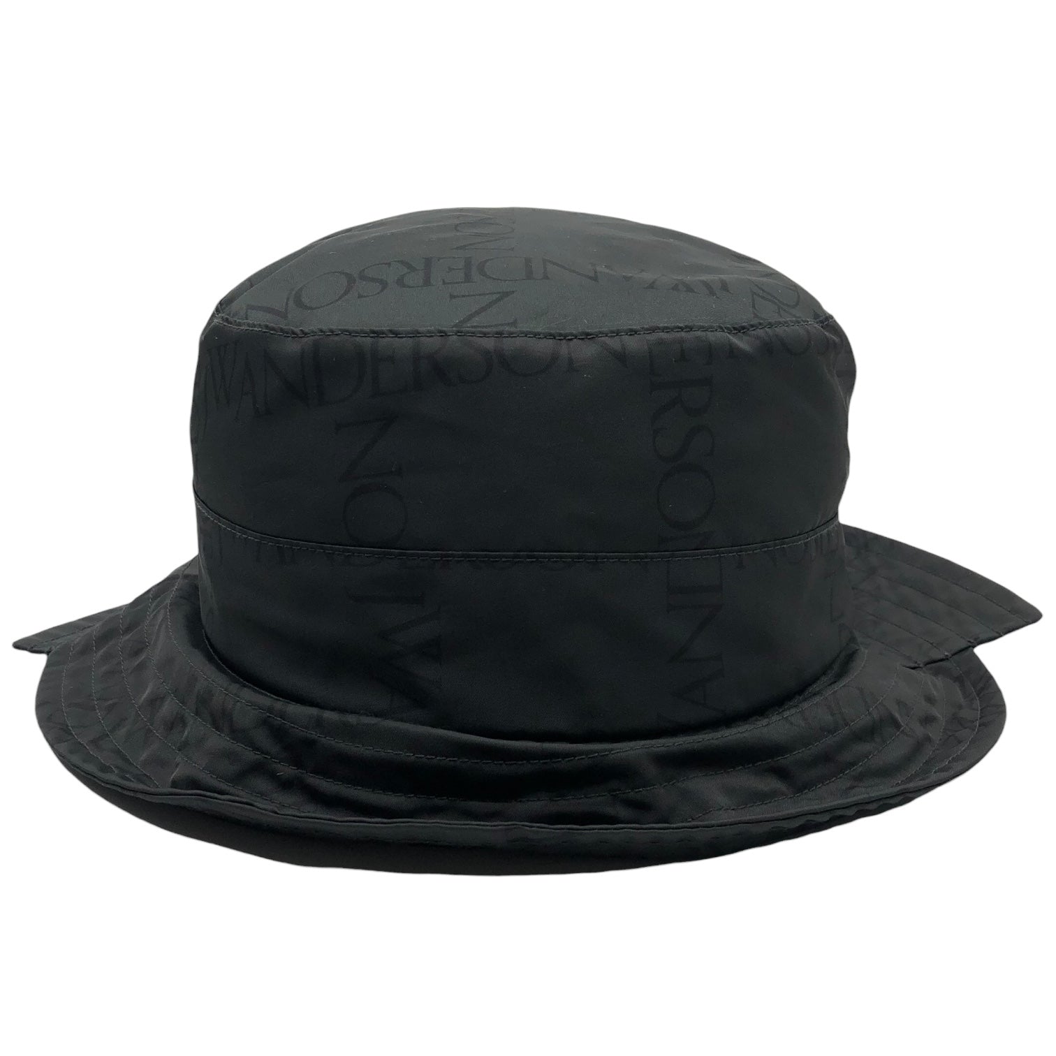 J.W.ANDERSON(ジェイダブリューアンダーソン) logo patch safari hat ロゴパッチ サファリ ハット N1 7GW 58 ブラック バケット