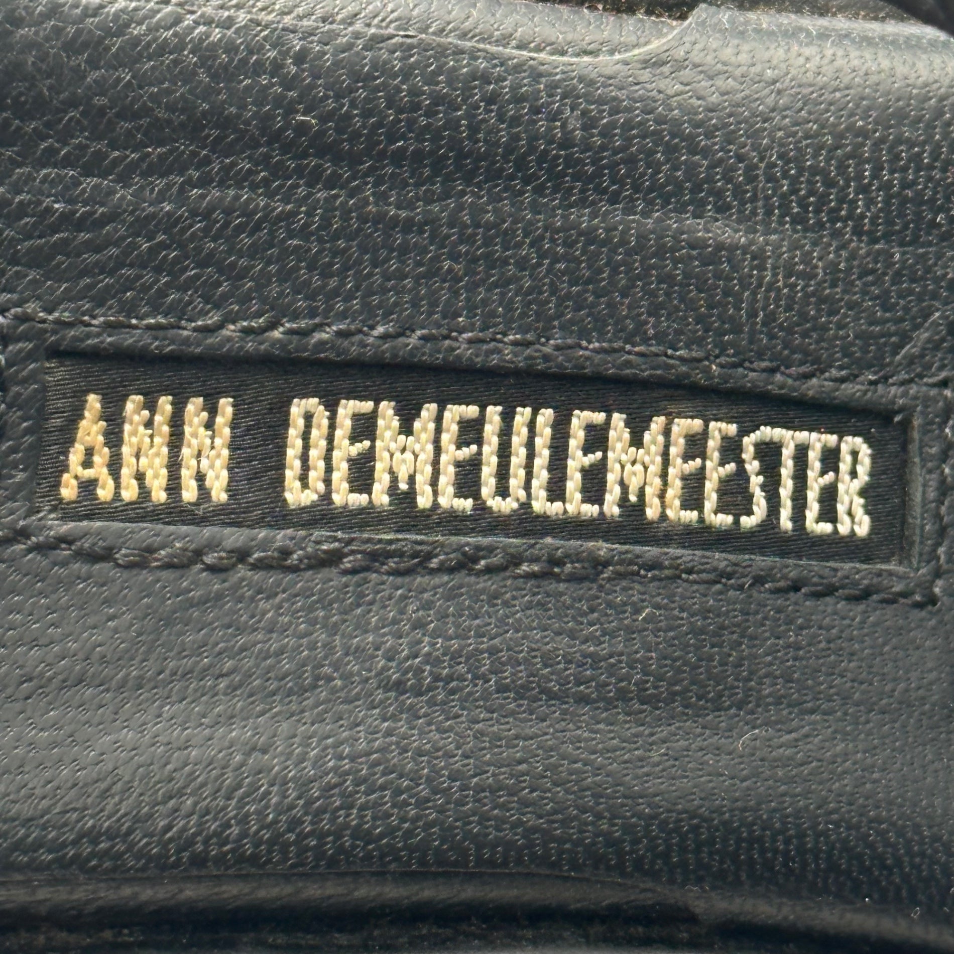 ANN DEMEULEMEESTER(アンドゥムルメステール) 12SS Gladiator Sandals - Wedge Sole ウエッジソール レザー グラディエーター サンダル 121-2805-295-099 37 ブラック レザー 本人期