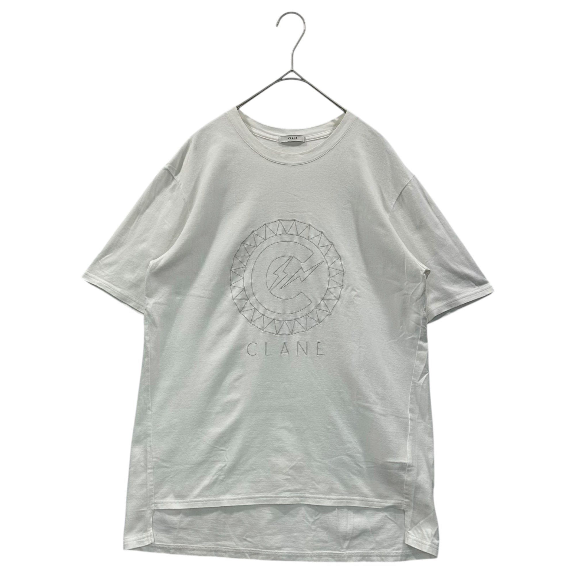 CLANE×FRAGMENT DESIGN(クラネ×フラグメントデザイン) PROJECT T-SHIRTS ロゴ 刺繍 Tシャツ 11105-0731 2 ホワイト