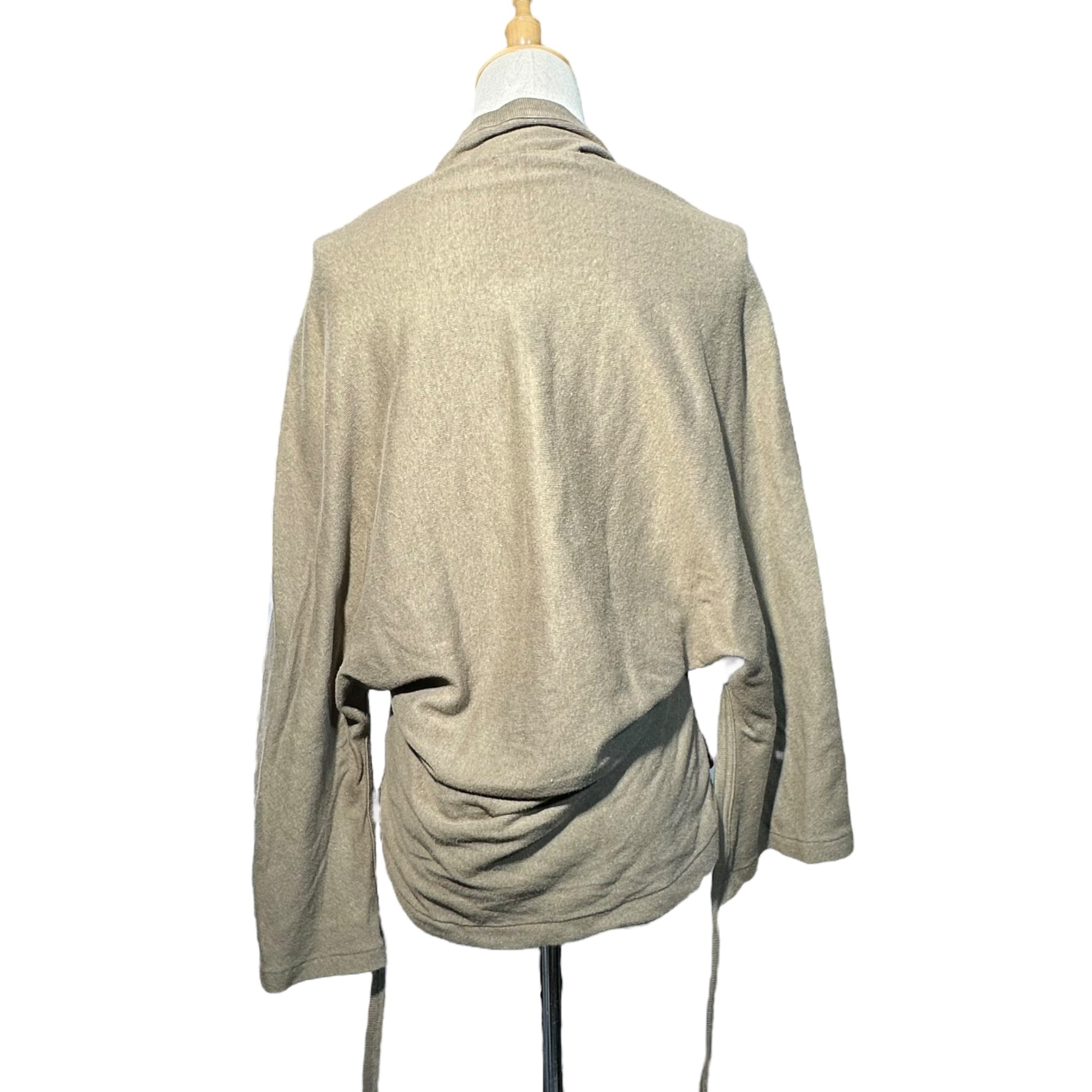 Y's(ワイズ) Kimono-style cotton knit cardigan 着物 スタイル コットン ニット カーディガン YX-T53-069 3(L程度) カーキ