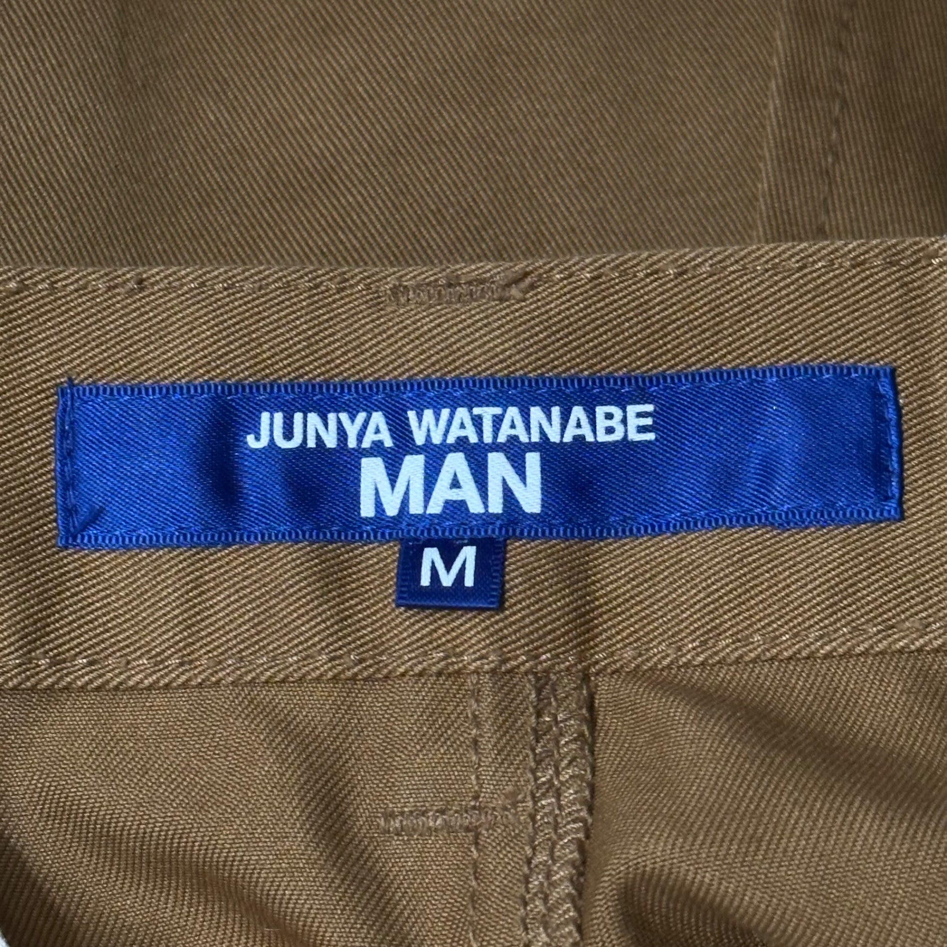 JUNYA WATANABE MAN(ジュンヤワタナベマン) 2025AW Cotton Serge Chino Pants 綿サージ チノ パンツ WP-P011 M ブラウン AD2025 ワイド テーパード 1タック