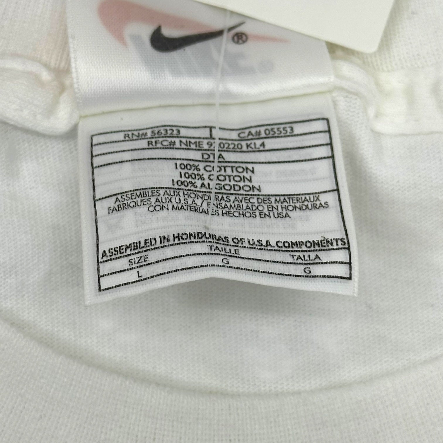 NIKE(ナイキ) 1998 EASTERN CONFERENCE CHAMPIONS Chicago Bulls Tee シカゴ ブルズ Tシャツ L ホワイト 90’s 90年代 ヴィンテージ デッドストック NBA