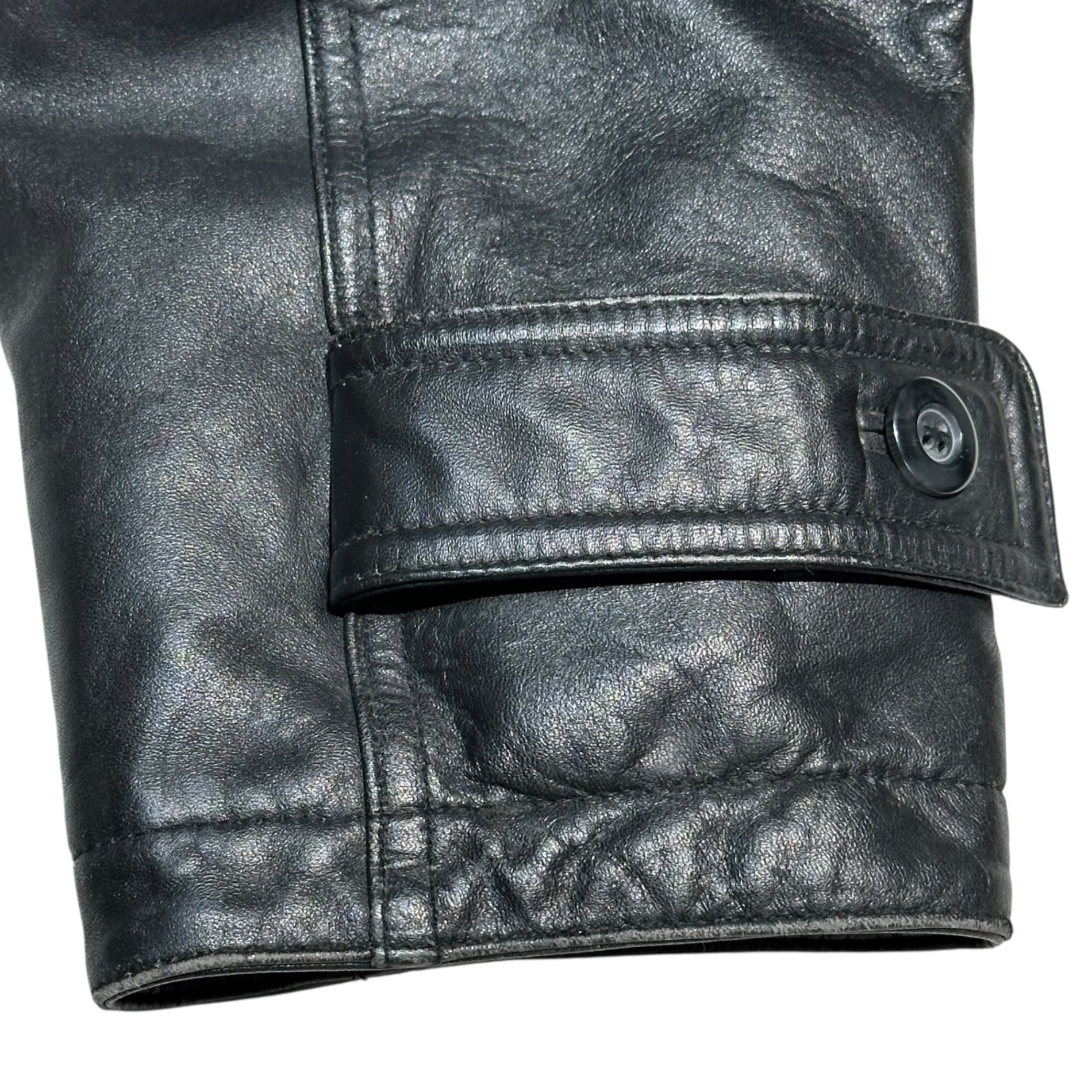 POLO CLUB(ポロクラブ) 80's~90's Vintage Long Leather Jacket  ヴィンテージ ロング レザー ジャケット  M ブラック コート