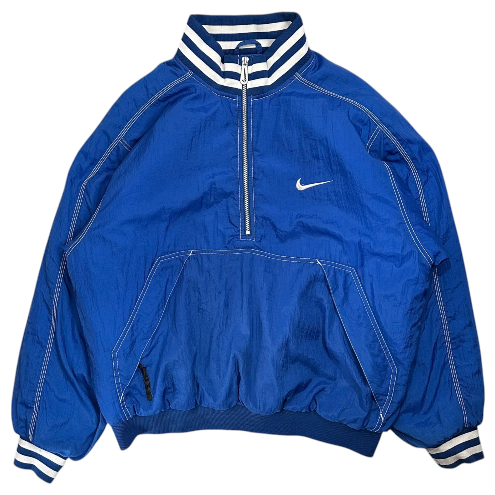NIKE(ナイキ) 90's Half-Zip Pullover Large Swoosh Padded Jacket