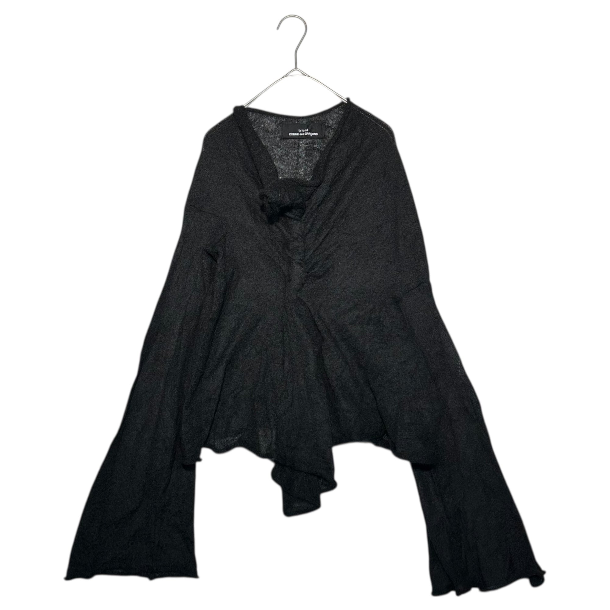 tricot COMME des GARCONS(トリココムデギャルソン) Deformed mohair knit pullover 変形 モヘヤ ニット プルオーバー FREE ブラック