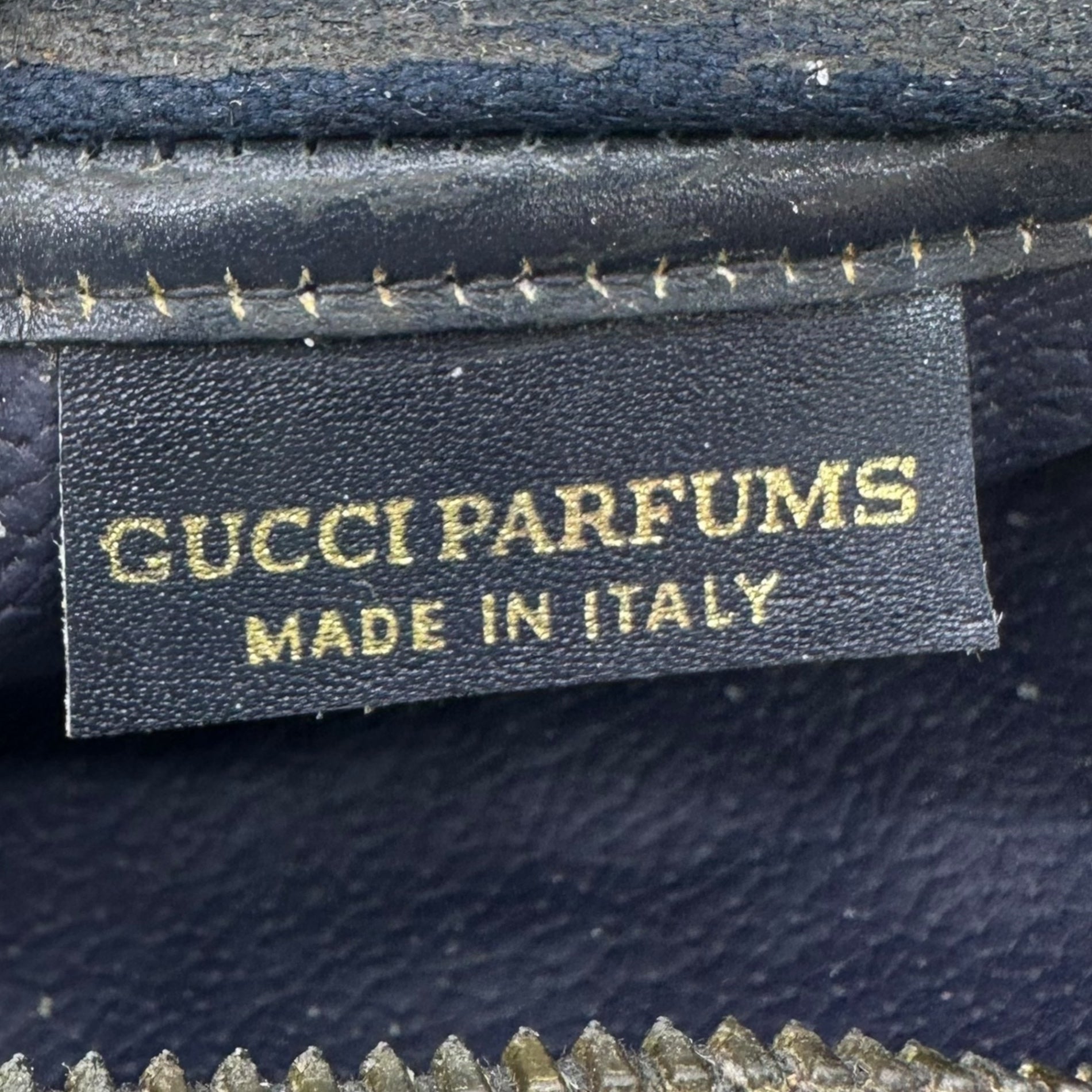 GUCCI PARFUMS(グッチパフューム) 80's GG Sherry Line Vintage Pouch GG シェリーライン ヴィンテージ ポーチ グレー 80年代 ririジップ