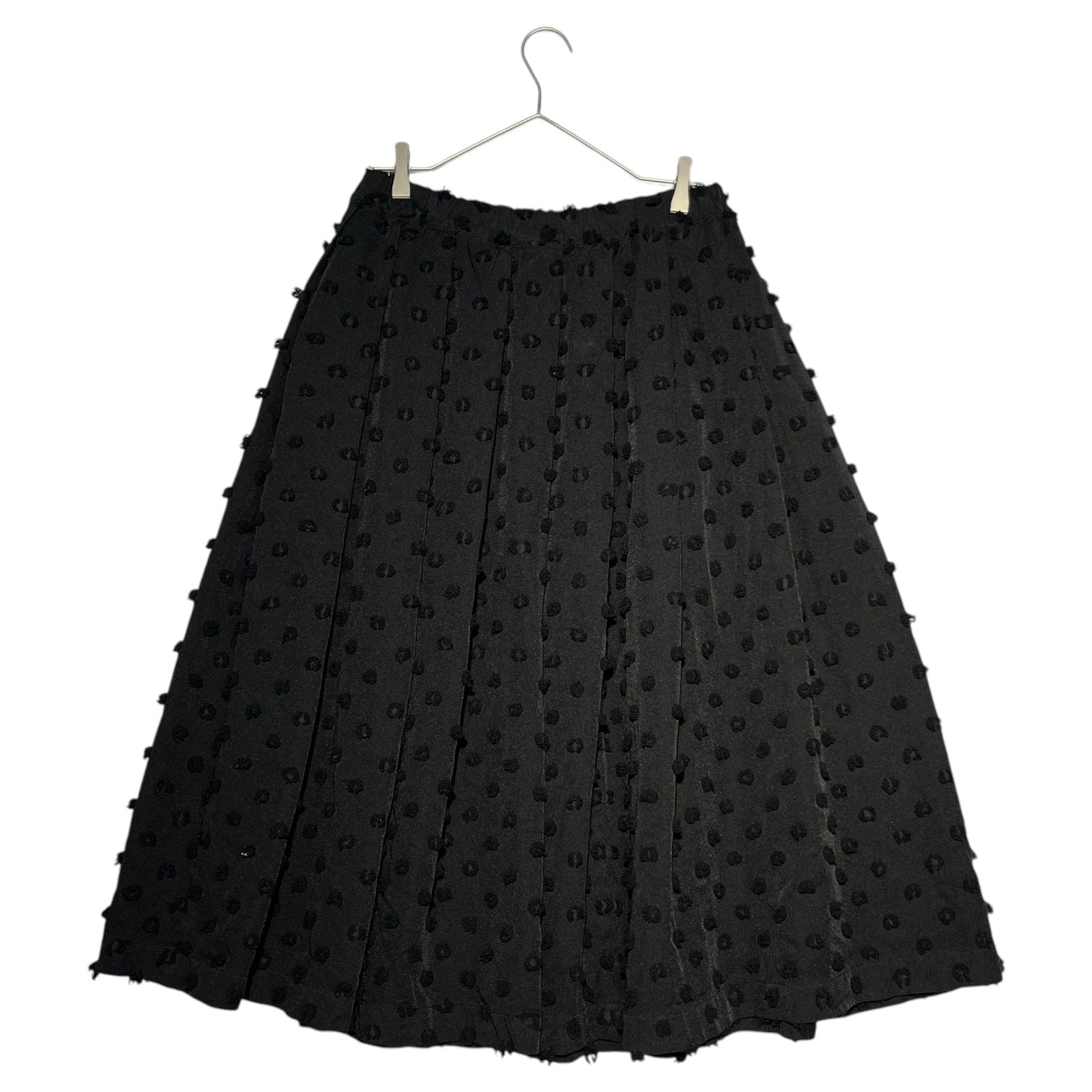 BLACK COMME des GARCONS(ブラックコムデギャルソン) 21SS Dot pattern wide silhouette skirt ドット パターン ワイド シルエット スカート 1G-S007 S ブラック AD2020