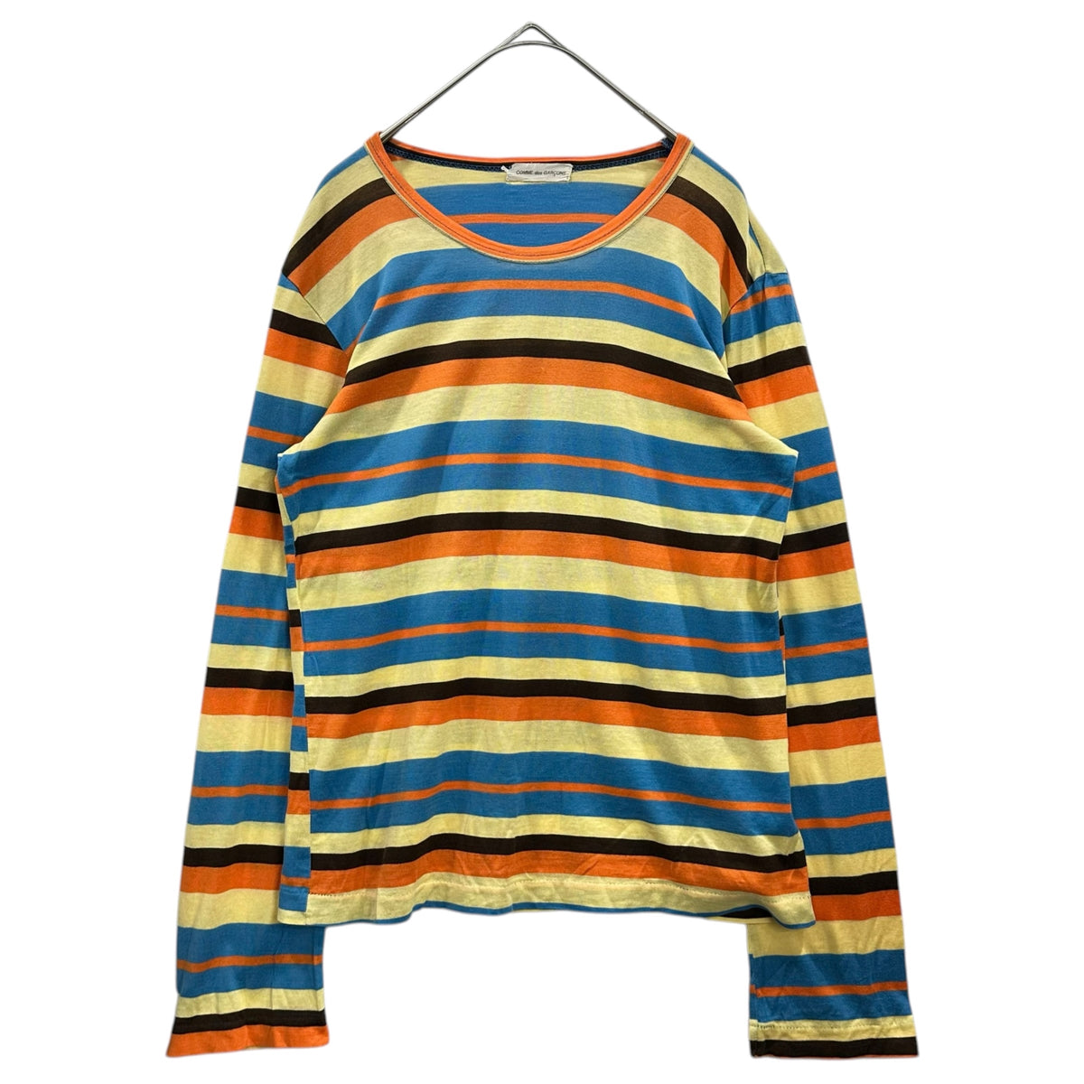 COMME des GARCONS(コムデギャルソン) 2000SS Multicolor Striped L/S T-Shirt マルチボーダー 長袖 Tシャツ GT-100340 表記無(S程度) マルチカラー AD1999