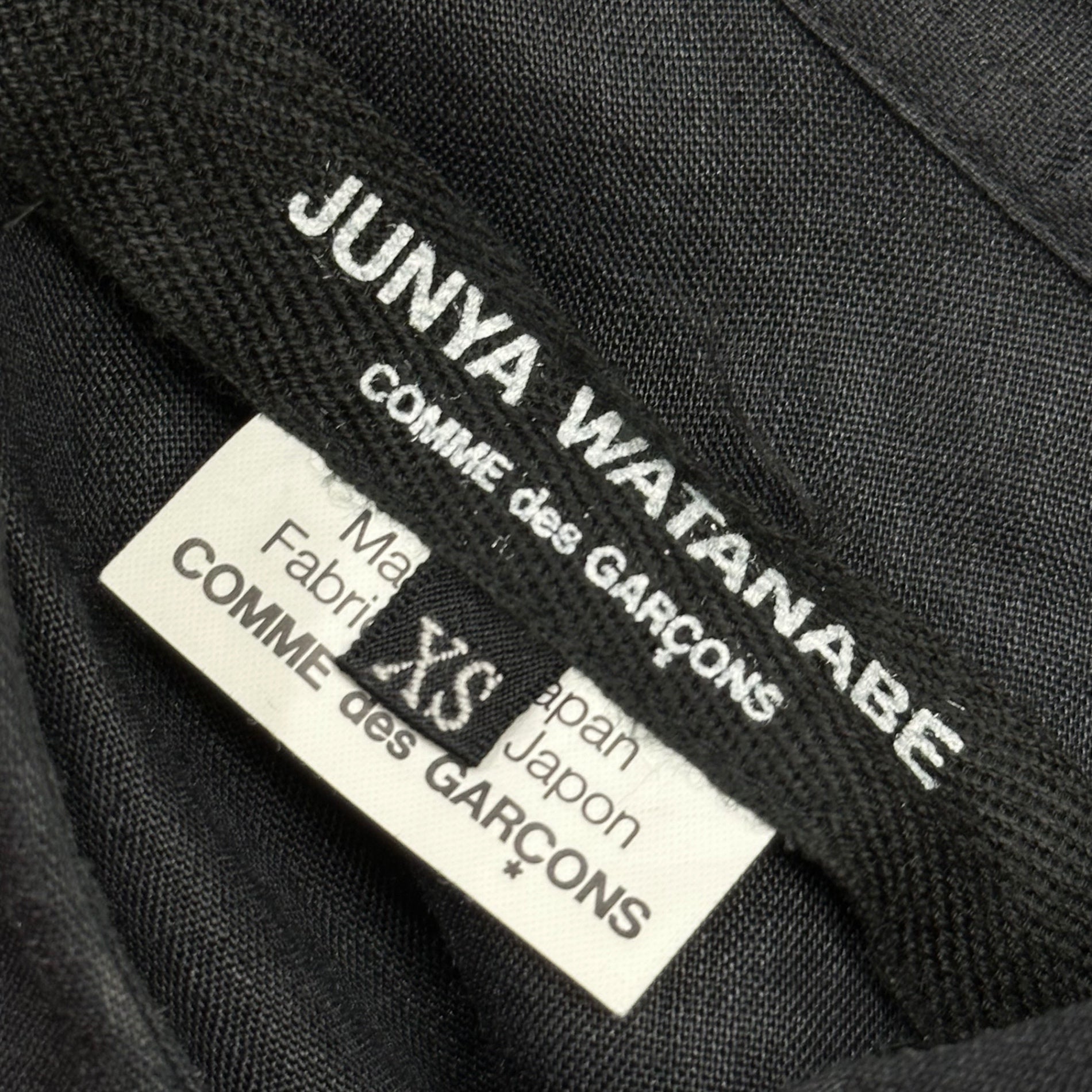 JUNYA WATANABE COMME des GARCONS(ジュンヤワタナベコムデギャルソン) 2013SS Regular-Collar Linen Blouse レギュラーカラー リネン ブラウス JK-B037 XS ブラック AD2012