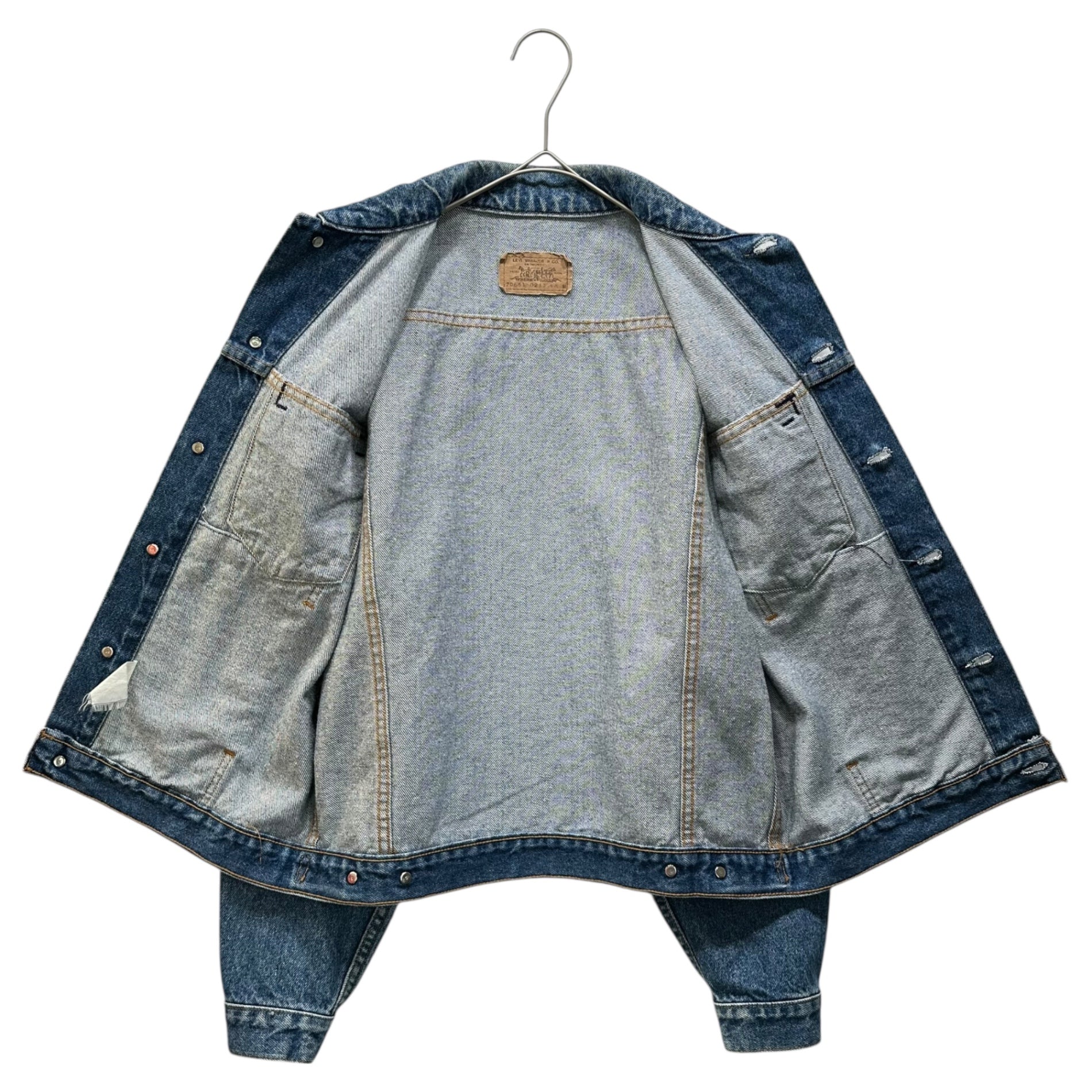 Levi's(リーバイス) 80's~90's 70651 5th Denim Tracker Jacket デニム トラッカー ジャケット 70651-0217 M インディゴ 80年代～90年代 オレンジタブ