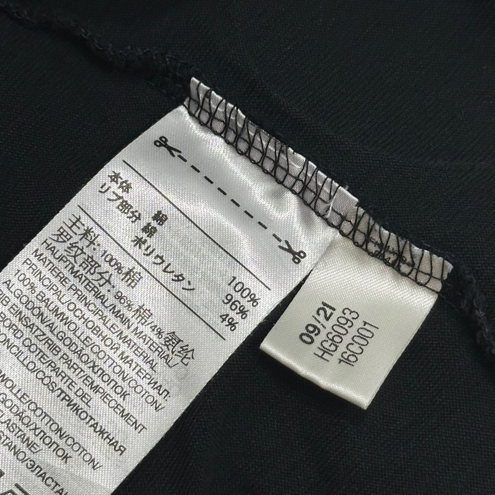 Y-3(ワイスリー) M CH1 SS TEE - LARGE LOGO 20周年 ラージロゴ Tシャツ HG6093 M ブラック×ホワイト